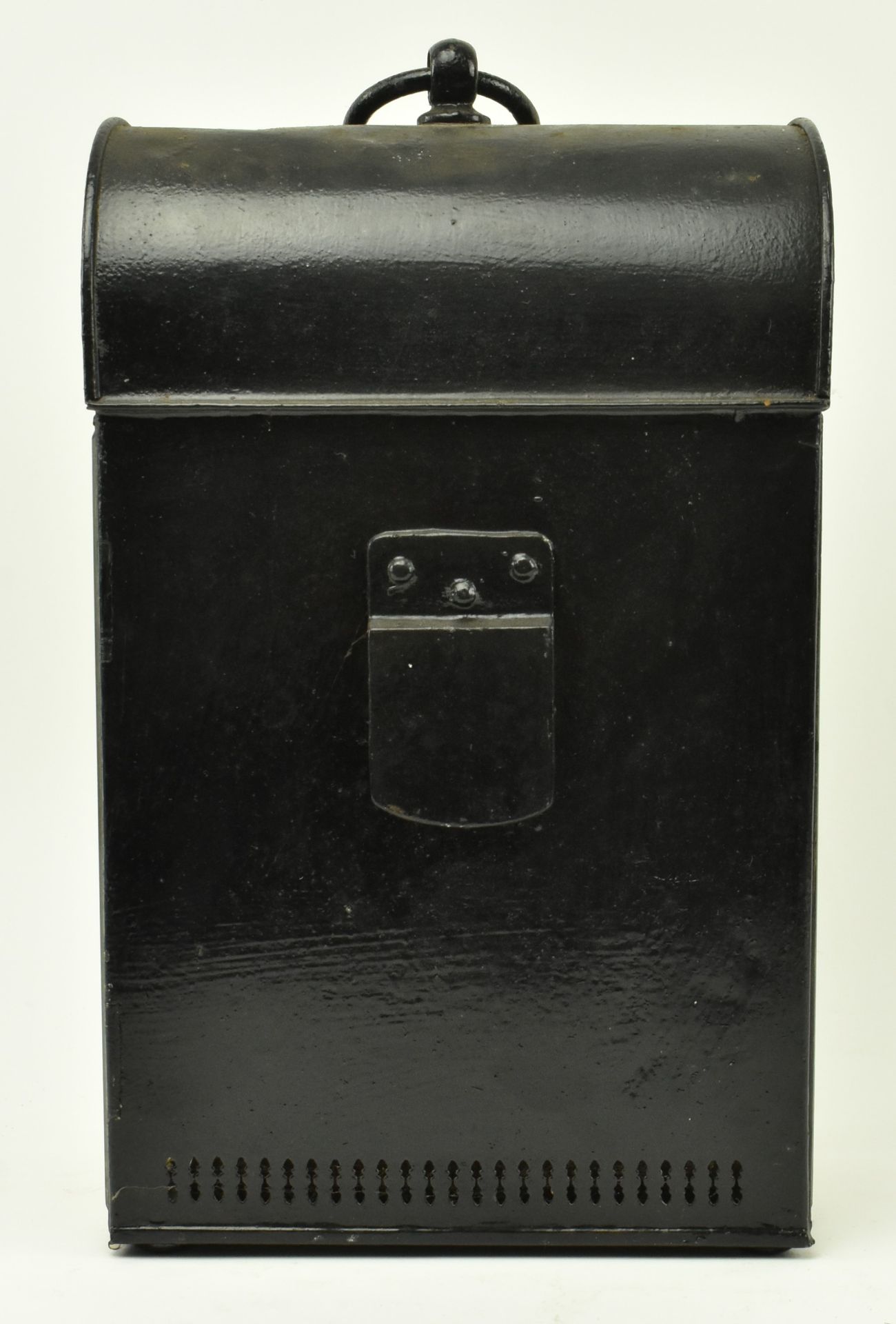 BELIEVED FRENCH 19TH CENTURY TOLEWARE WALL GAS LANTERN - Image 6 of 7