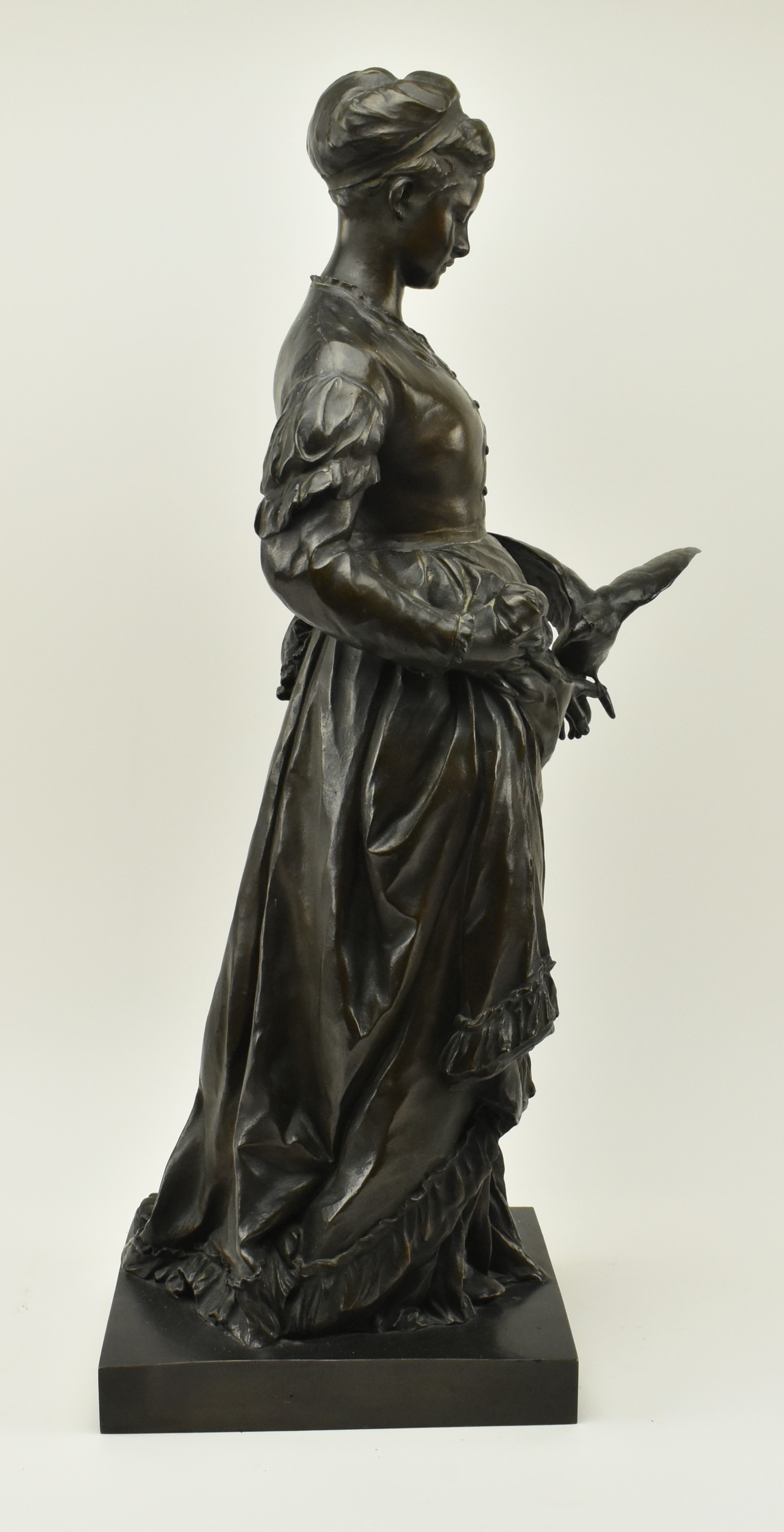 AFTER CHRISTOPH LENZ (1829-1915) - LARGE CAST BRONZE SCULPTURE - Image 5 of 7