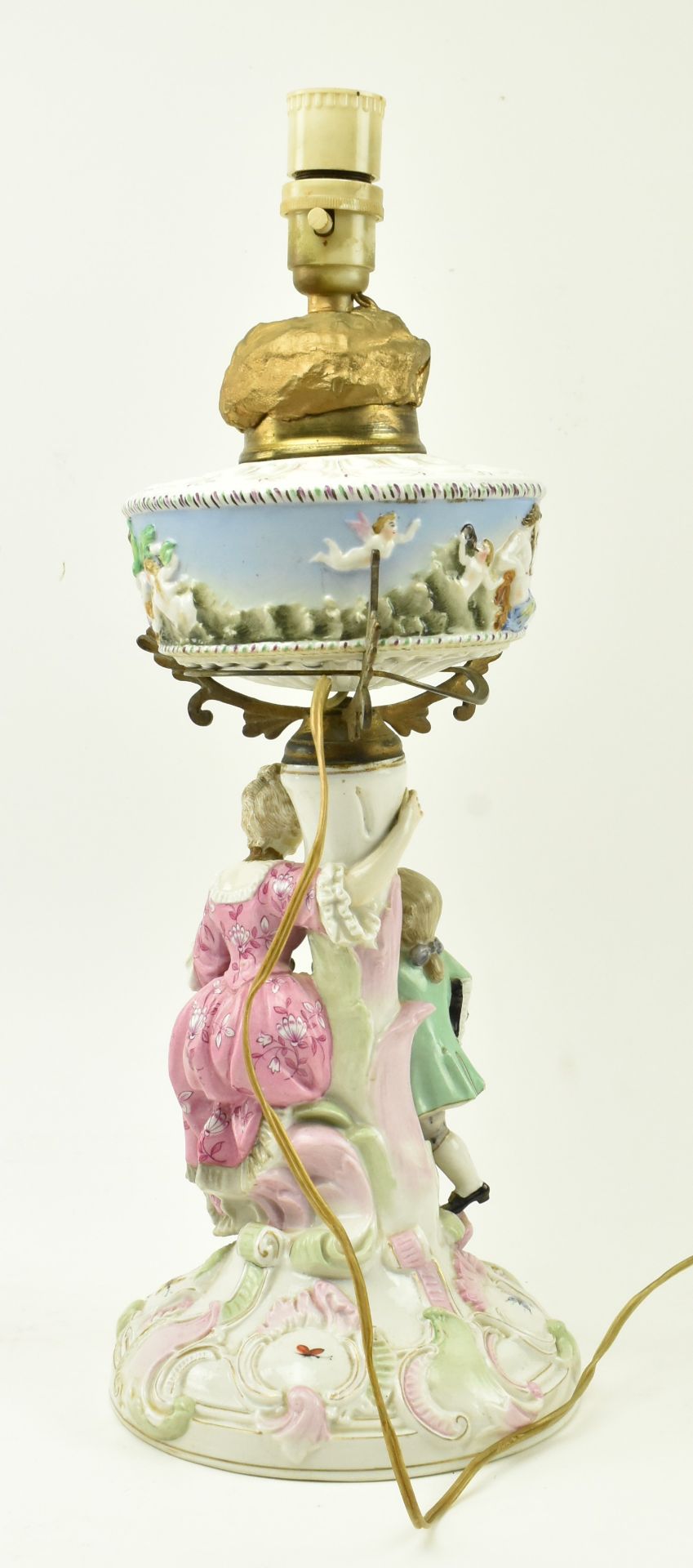 LATE 19TH CENTURY LUIGI TINELLI SAN CRISTOFORO CERAMIC LAMP - Bild 3 aus 9