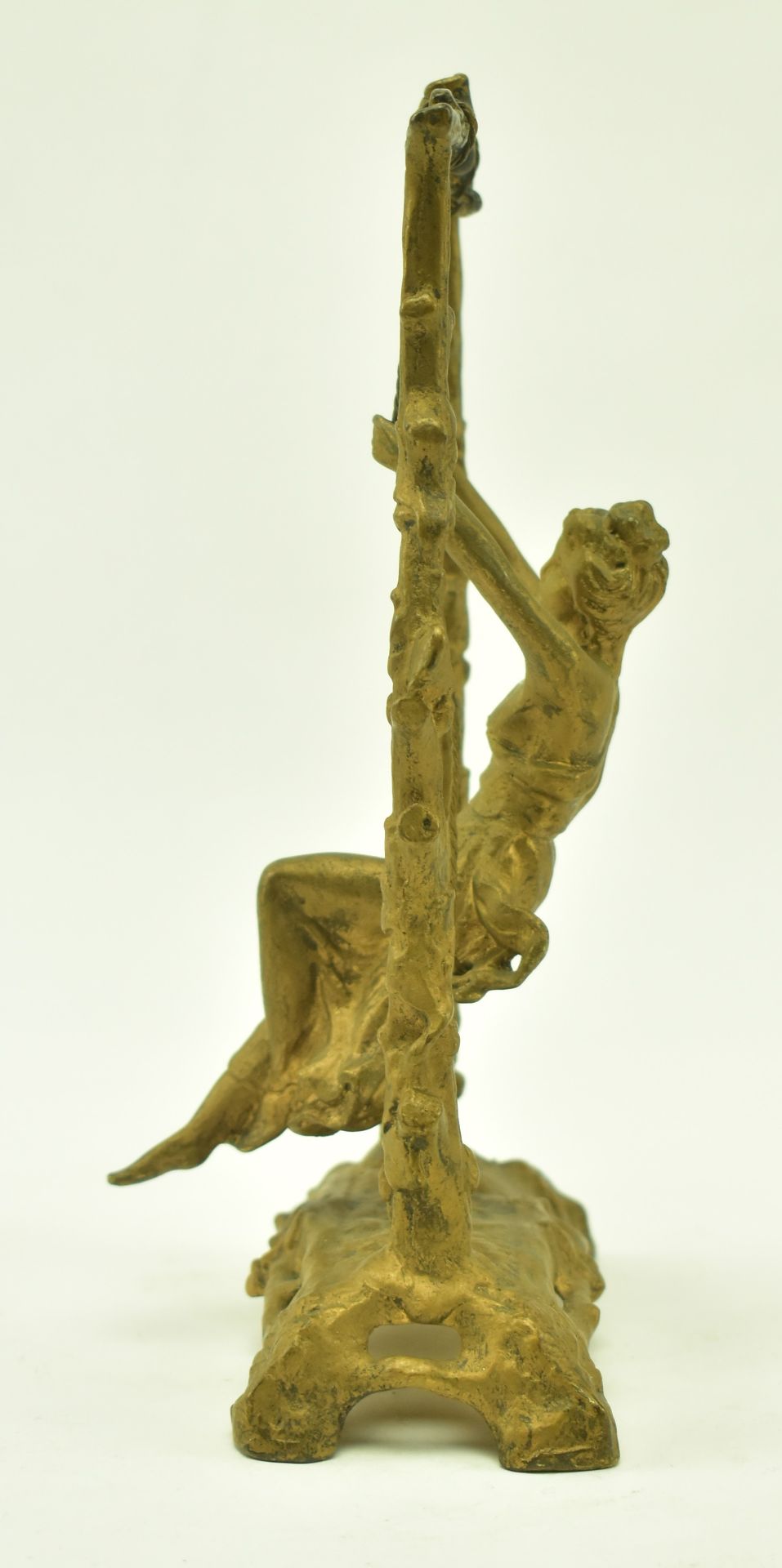 AFTER AUGUSTE MOREAU - ART DECO STYLE BRONZE GIRL ON SWING - Image 4 of 6