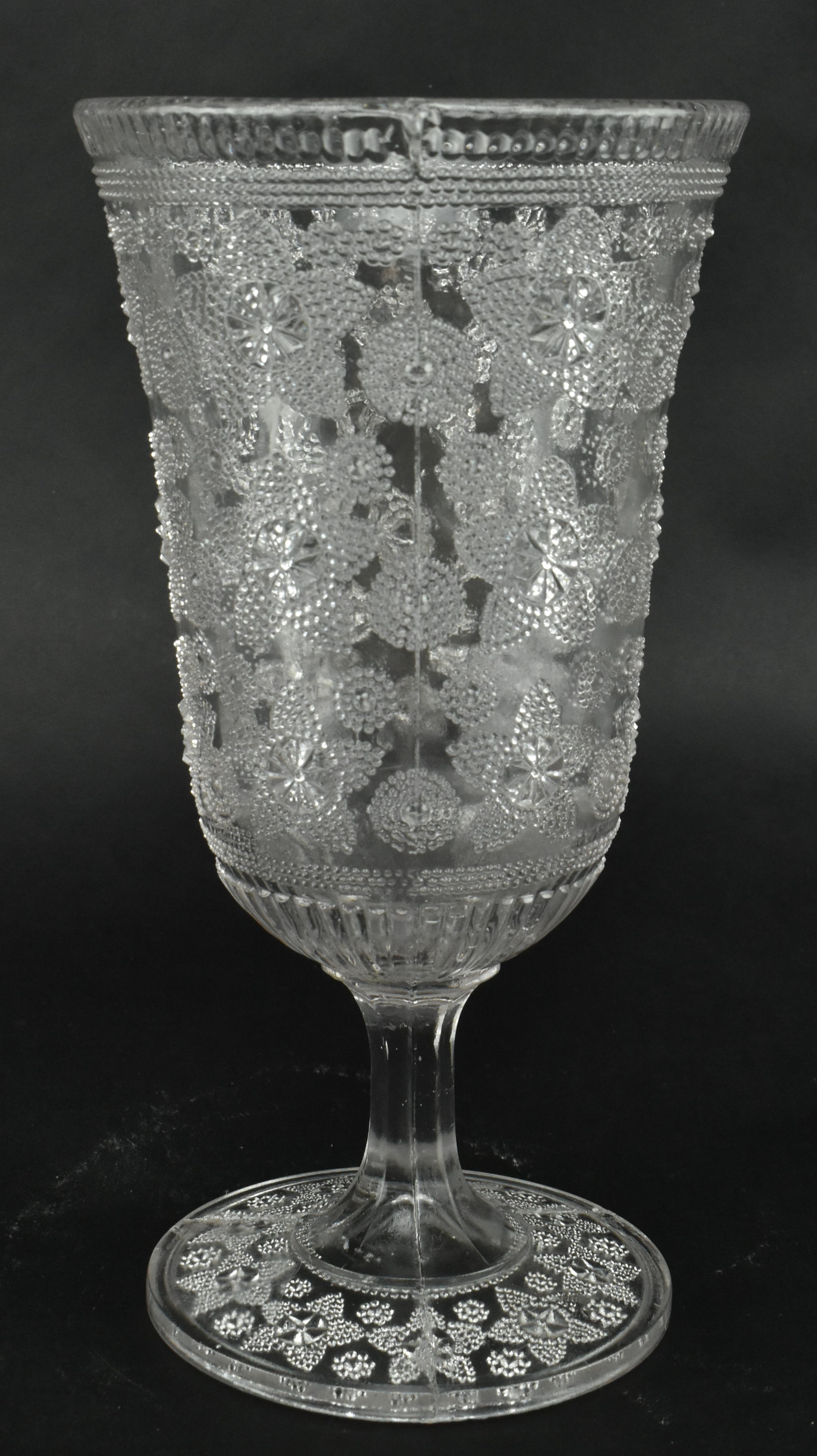 SEVEN 19TH CENTURY HAND MADE GLASSWARE ITEMS - Image 8 of 15