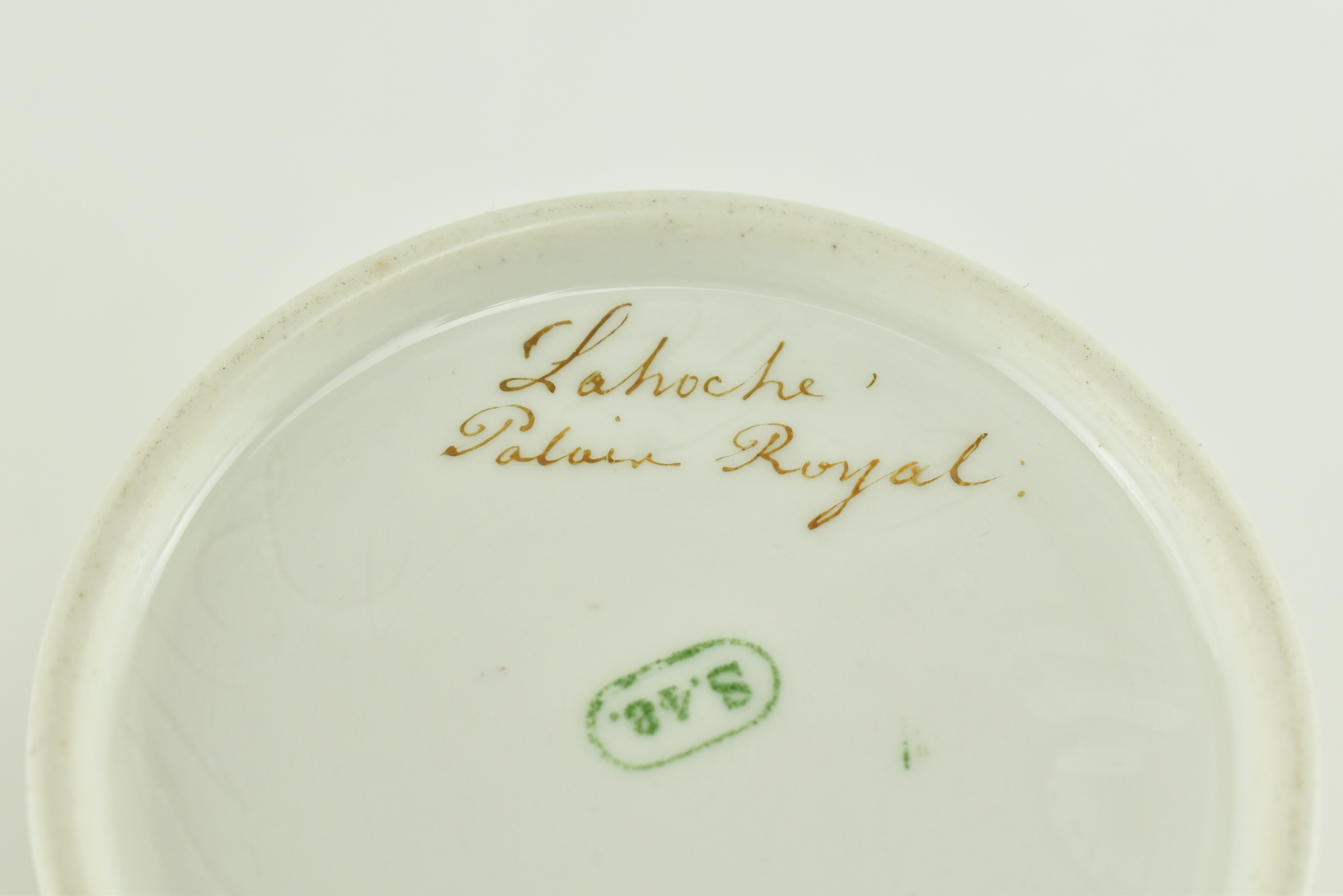 FRENCH - SEVRES LOUIS PHILIPPE - M. DE PARABIRE CUP & SAUCER - Image 7 of 8