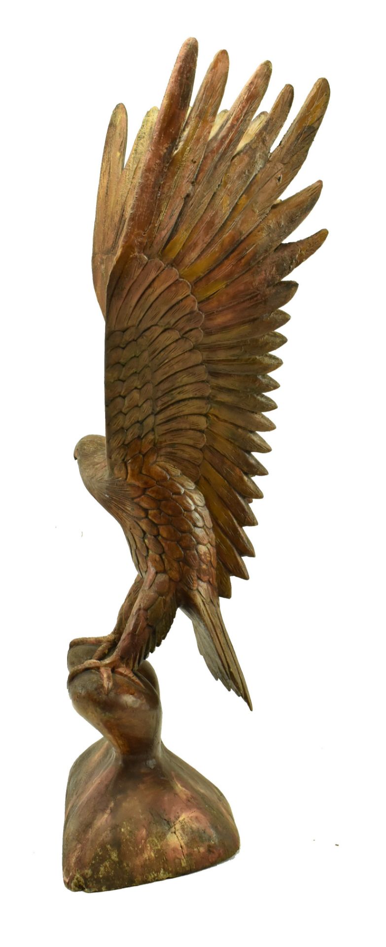 SWISS BLACK FOREST EARLY 20TH CENTURY CARVED WOOD EAGLE - Image 4 of 8