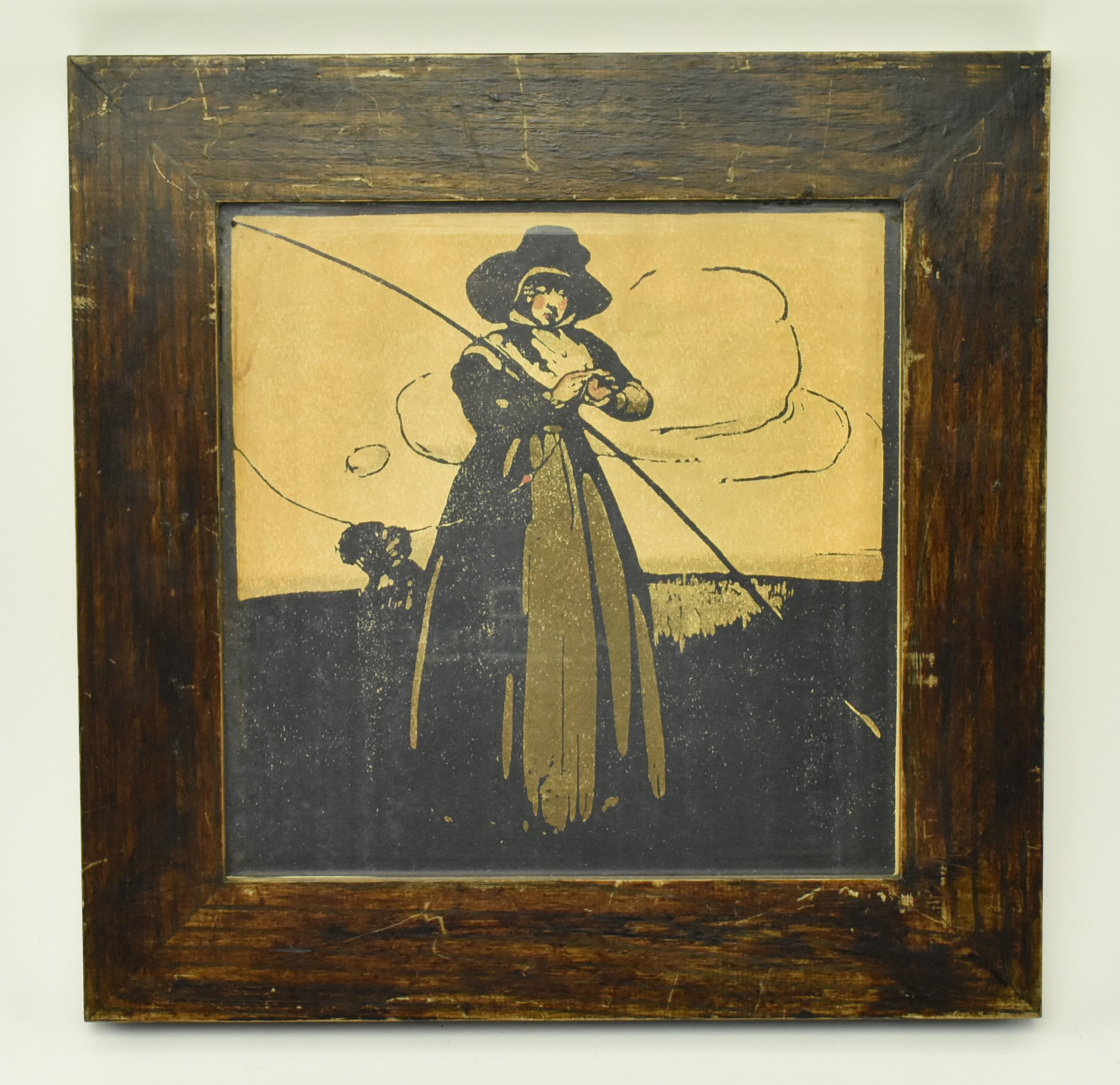 SIR WILLIAM NICHOLSON - 'FISHING' - LATE 19TH CENTURY PRINT - Bild 2 aus 4