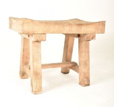 LATE 19TH CENTURY BEECH BUTCHER' S BLOCK TABLE