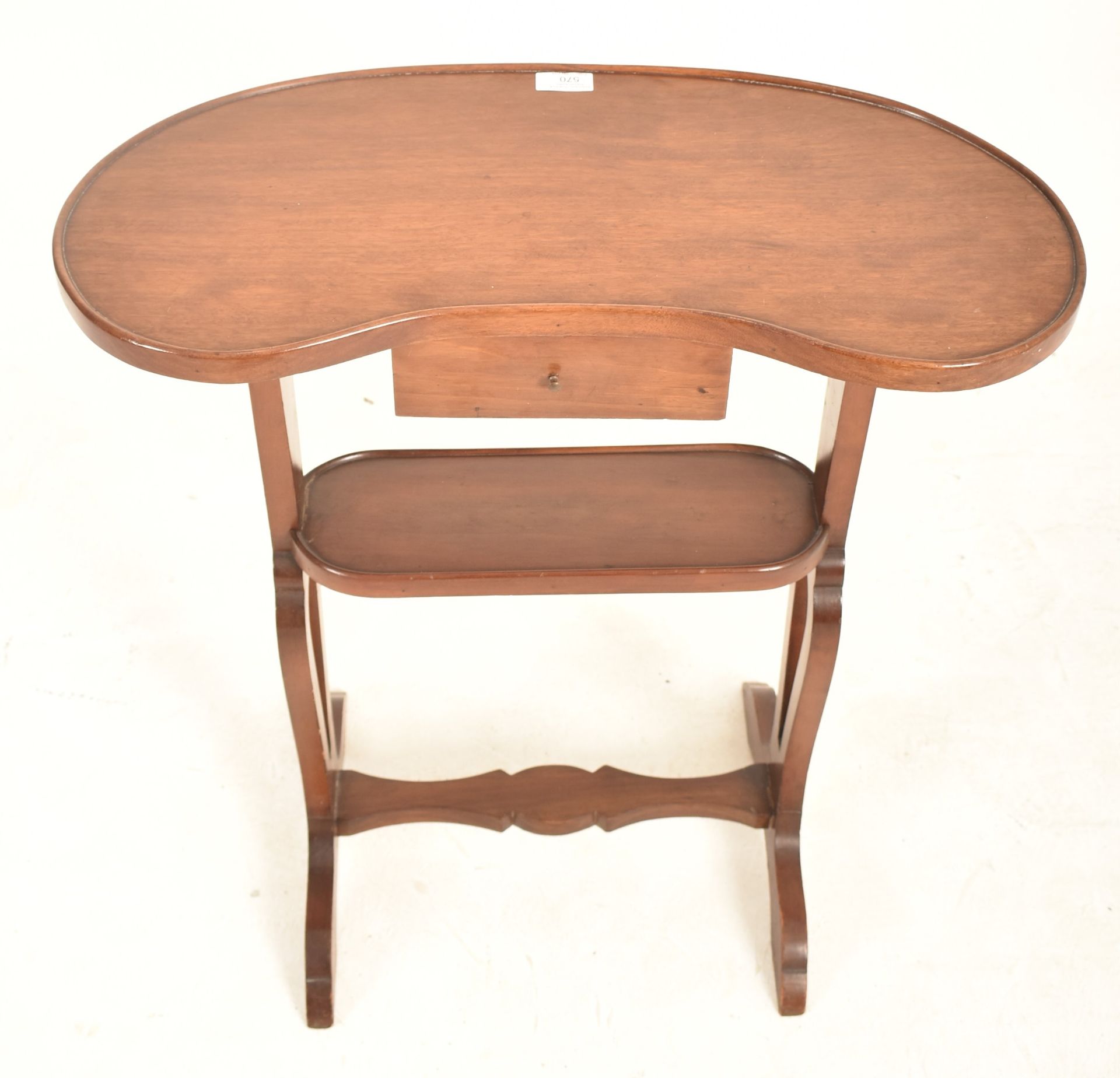 19TH CENTURY FRENCH MAHOGANY KIDNEY SIDE TABLE - Image 3 of 5