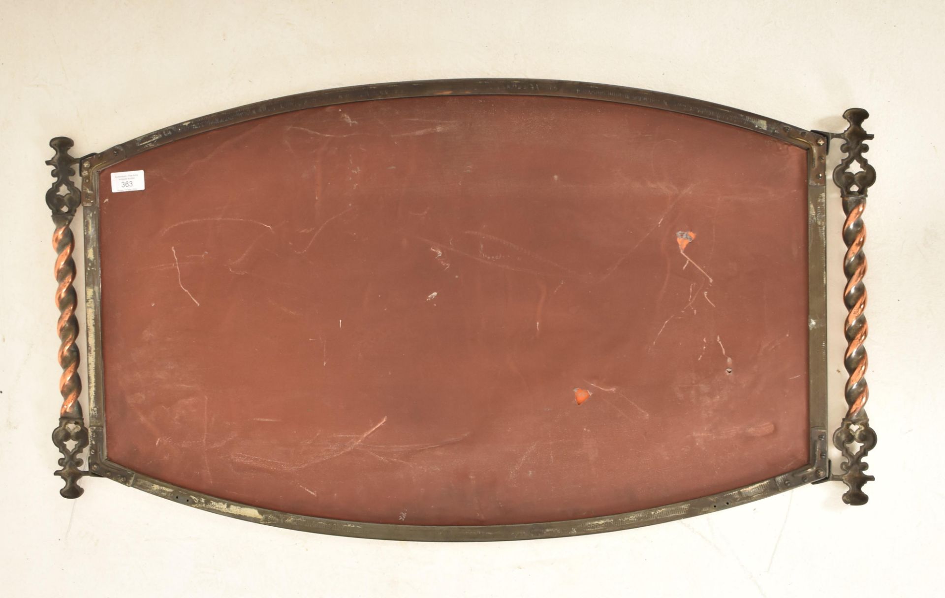 ARTS & CRAFTS EARLY 20TH CENTURY COPPER FRAME WALL MIRROR - Image 3 of 3