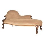 19TH CENTURY VICTORIAN CHESTERFIELD CHAISE LOUNGE