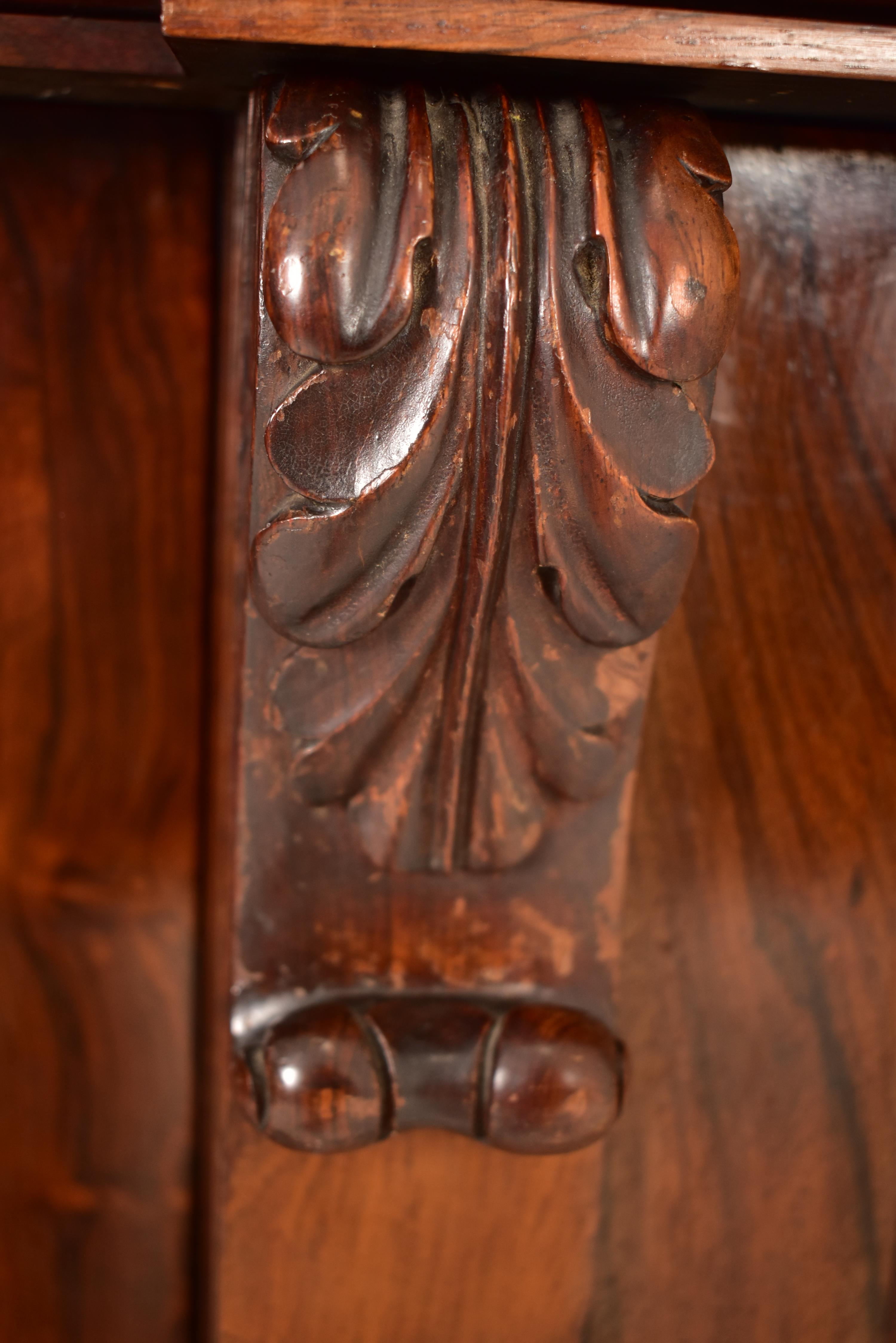 EARLY VICTORIAN FLAME MAHOGANY CHIFFONIER CABINET - Image 5 of 6