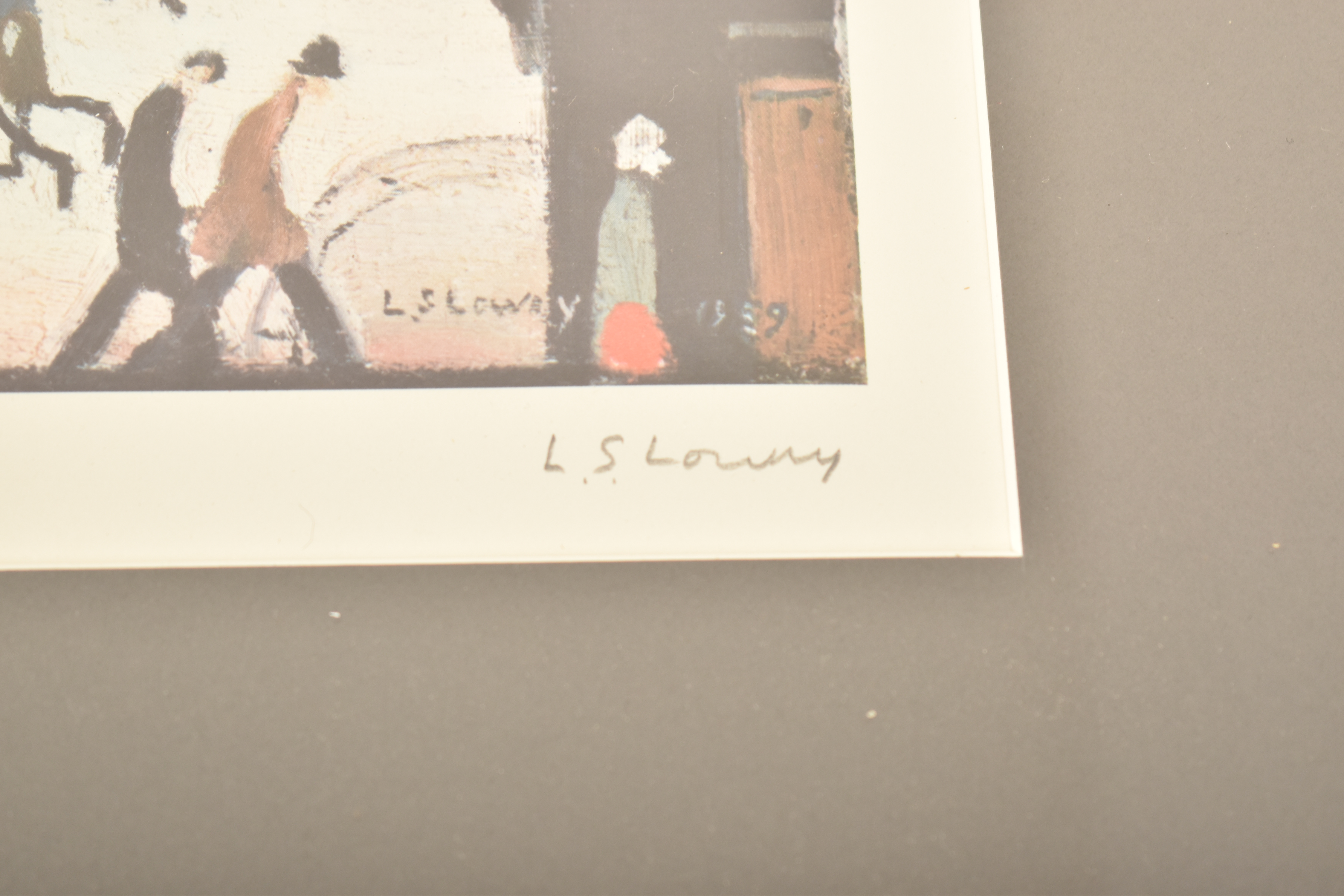 L S LOWRY - MILL SCENE - 1972 - SIGNED LIMITED EDITION PRINT - Bild 4 aus 6
