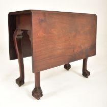 19TH CENTURY SOLID MAHOGANY DROP LEAF TABLE