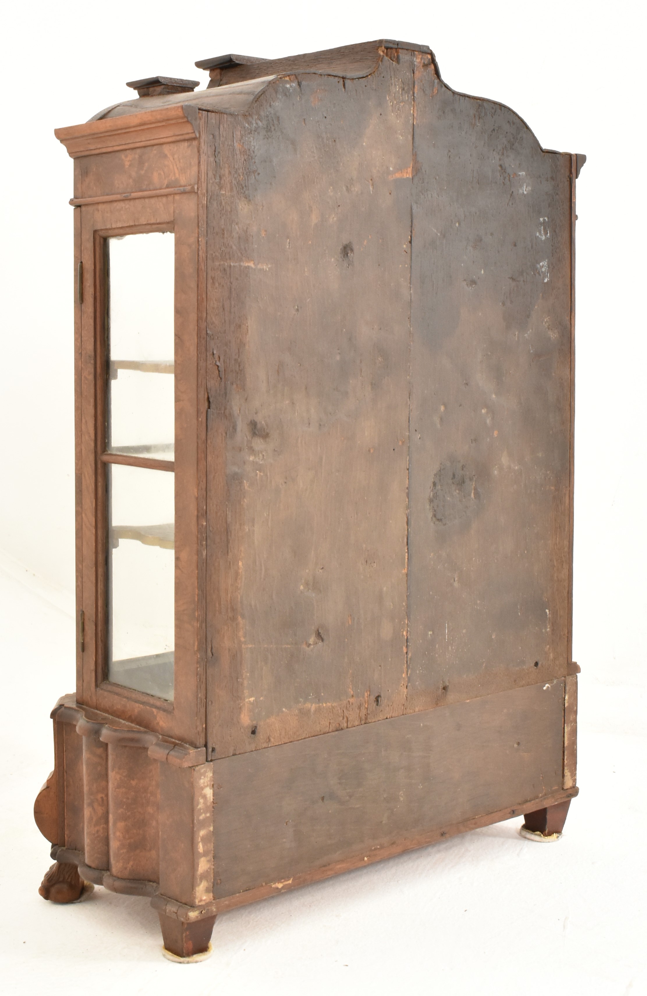 DUTCH 19TH CENTURY BURR WALNUT MINIATURE APPRENTICE CABINET - Image 6 of 6