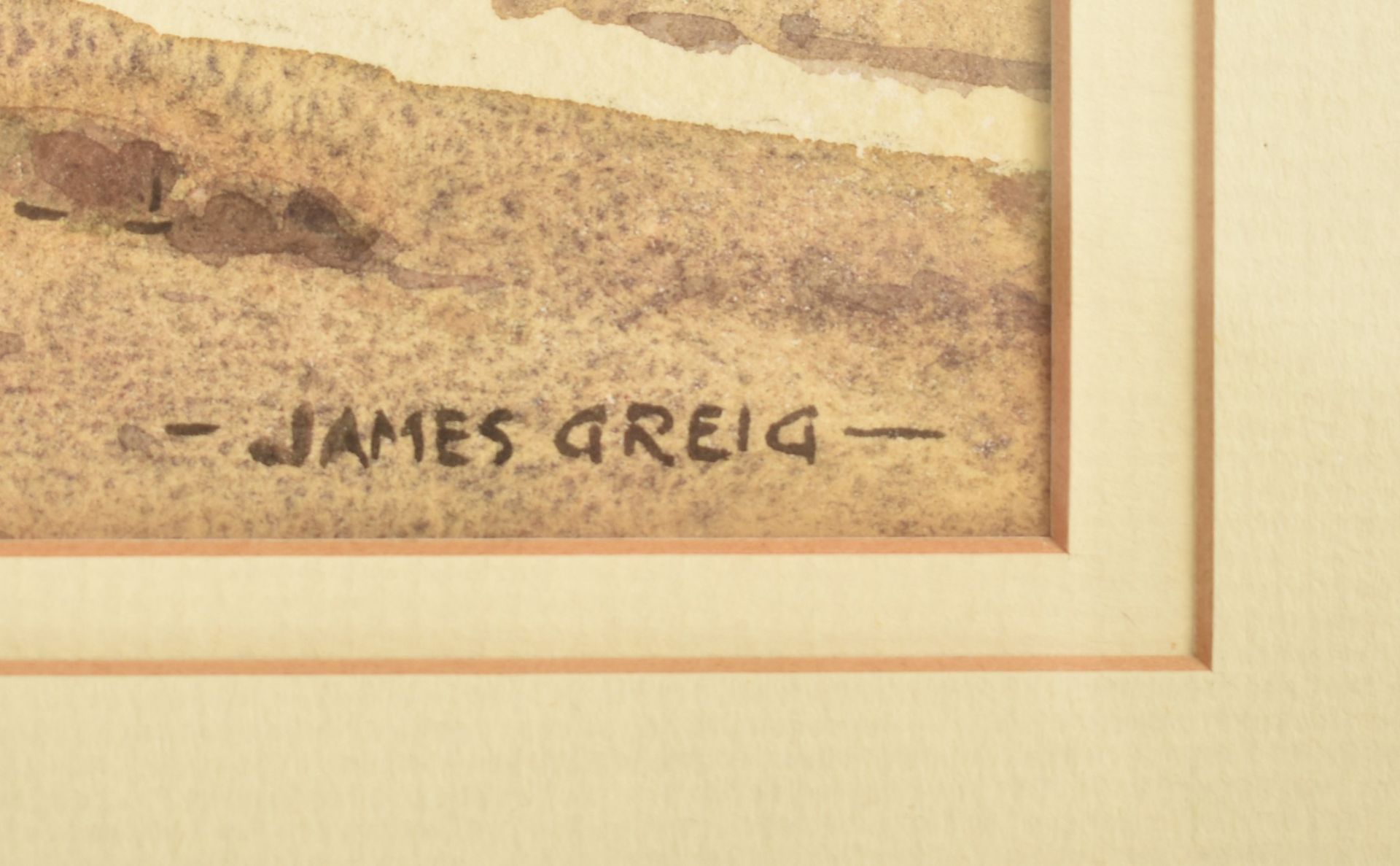 JAMES GREIG (SCOTTISH B.1861) - STAITHES WATERCOLOUR ON PAPER - Bild 3 aus 6