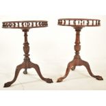 MATCHED PAIR OF REGENCY REVIVAL WINE TRIPOD TABLES