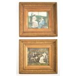 PAIR OF 19TH CENTURY VICTORIAN GILT GESSO AND WOODEN FRAMES