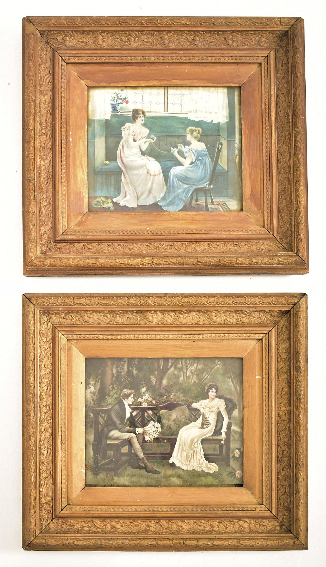 PAIR OF 19TH CENTURY VICTORIAN GILT GESSO AND WOODEN FRAMES