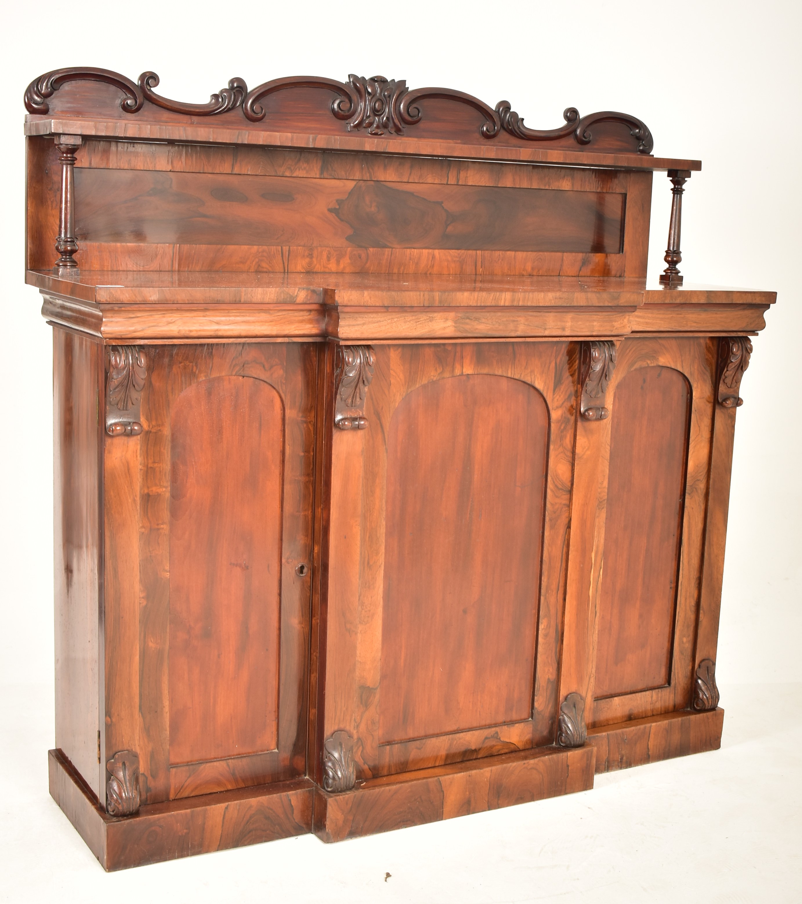 EARLY VICTORIAN FLAME MAHOGANY CHIFFONIER CABINET - Image 2 of 6