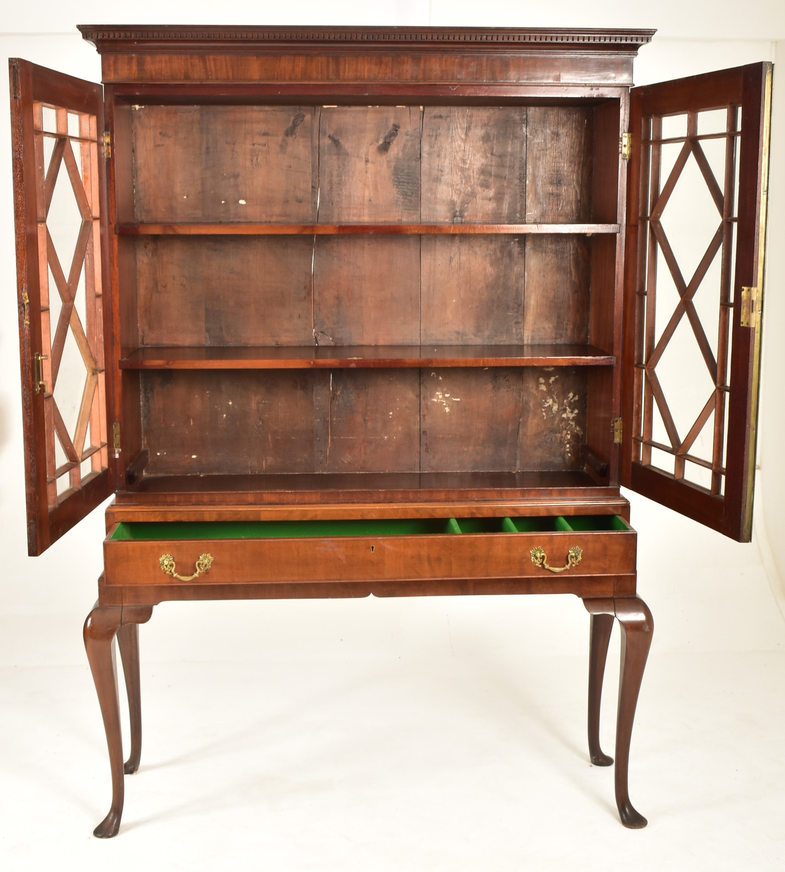 VICTORIAN 19TH CENTURY MAHOGANY CABINET ON STAND - Image 2 of 6