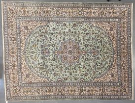 EARLY 20TH SIGNED CENTRAL PERSIAN KASHAN CARPET RUG