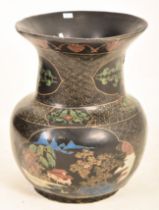 LARGE CHINESE EARLY 20TH CENTURY LACQUERED FLOOR VASE