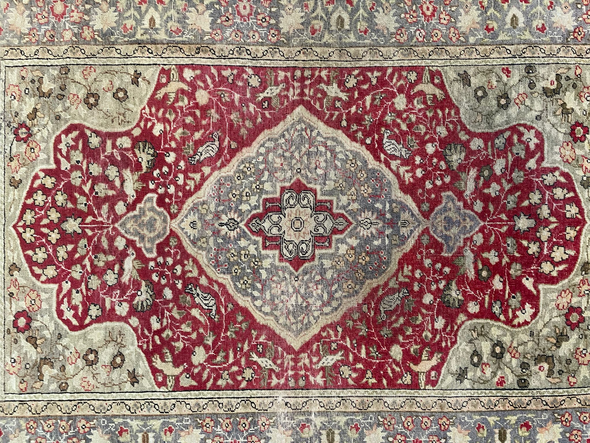 19TH CENTURY TURKISH KAYSERI SHORT PILE RUG - Bild 2 aus 5