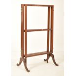 EDWARDIAN MAHOGANY CLOTHES HORSE IN THREE SECTIONS