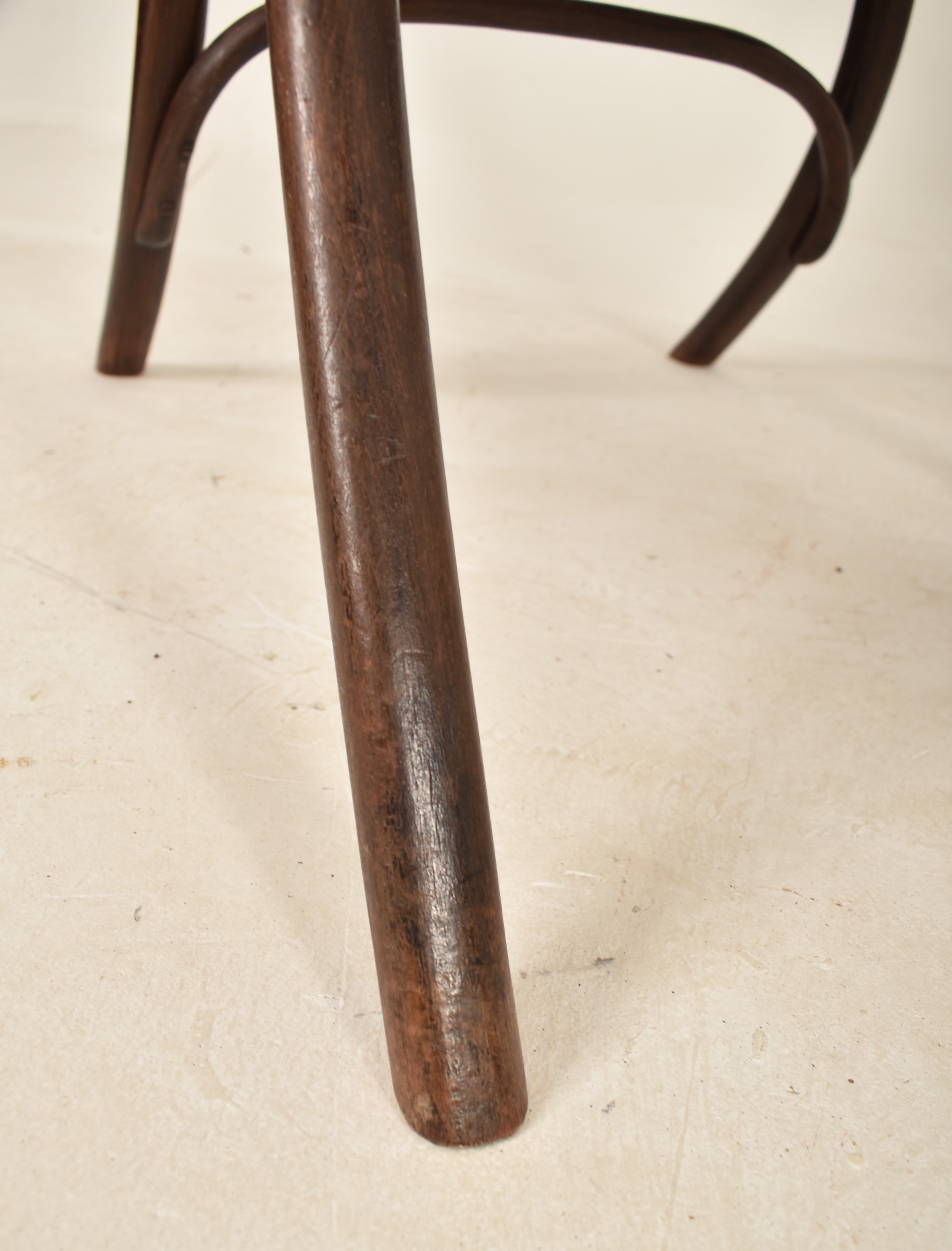 THONET - EARLY 20TH CENTURY BENTWOOD & CANE FIRESIDE ARMCHAIR - Image 5 of 7