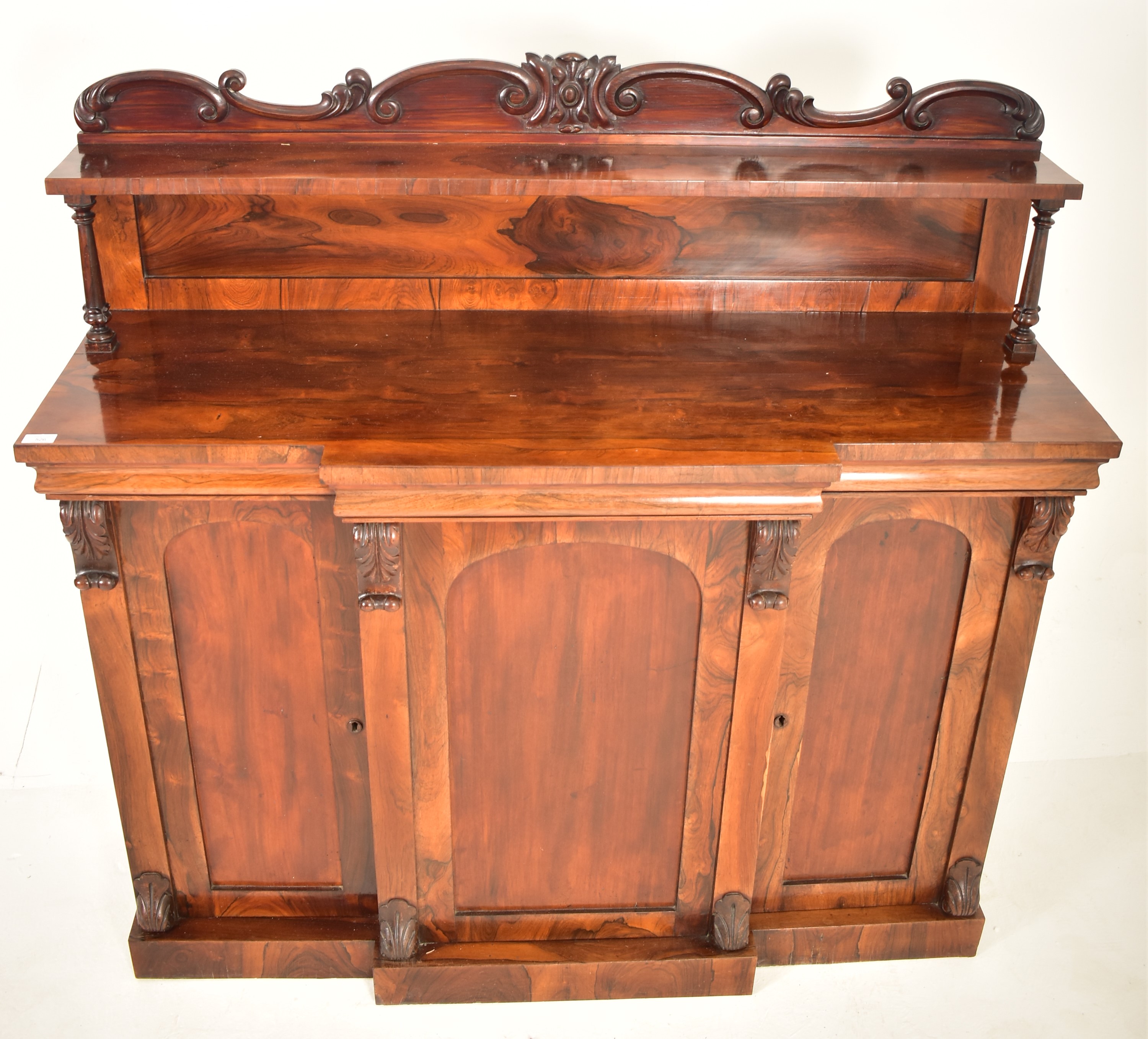 EARLY VICTORIAN FLAME MAHOGANY CHIFFONIER CABINET - Image 3 of 6