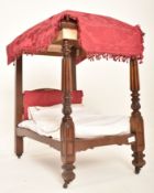 VICTORIAN APPRENTICE MAHOGANY FOUR POSTER BED
