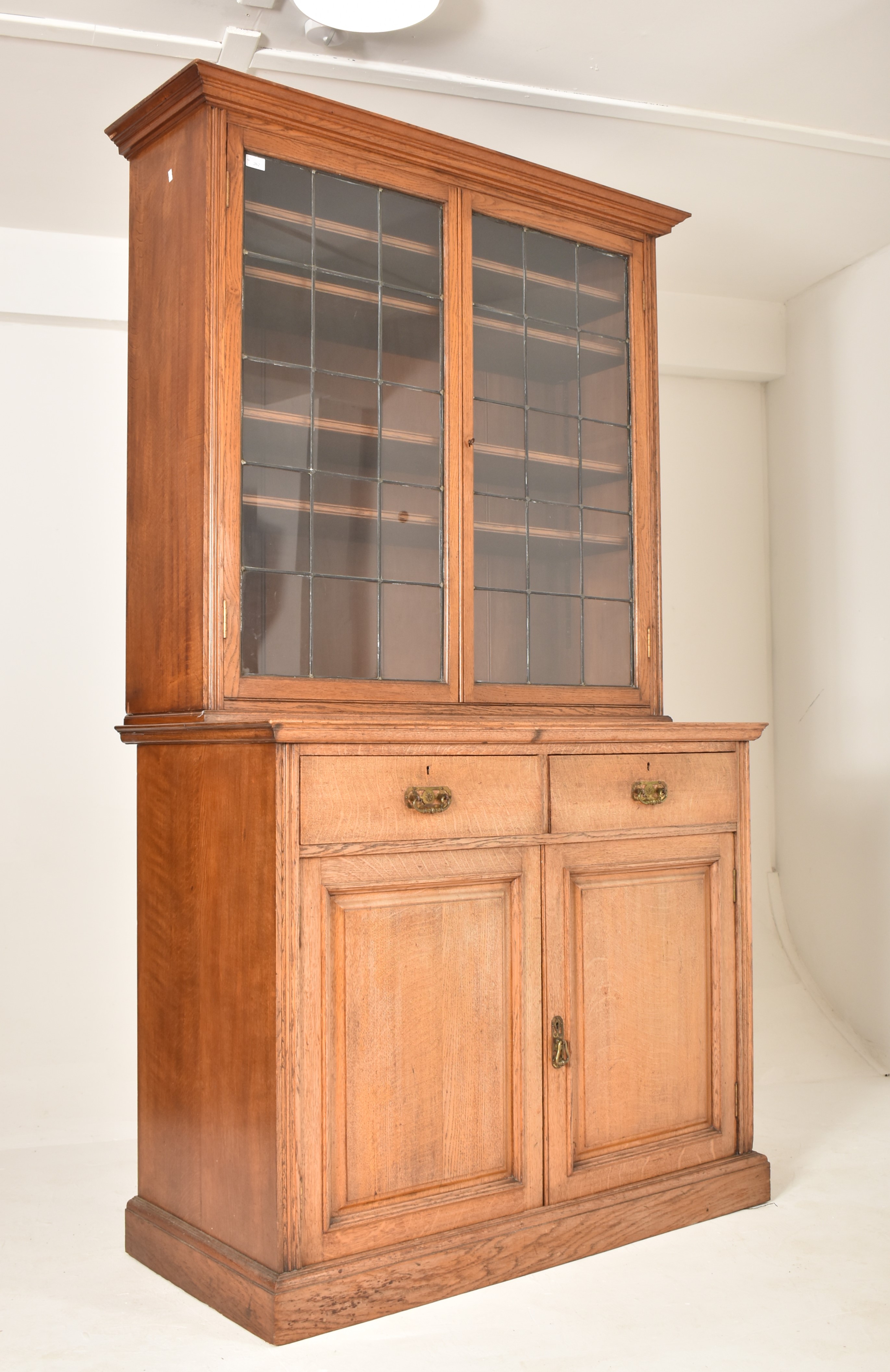 PAIR OF LATE 19TH CENTURY VICTORIAN OAK LIBRARY BOOKCASES - Image 8 of 12