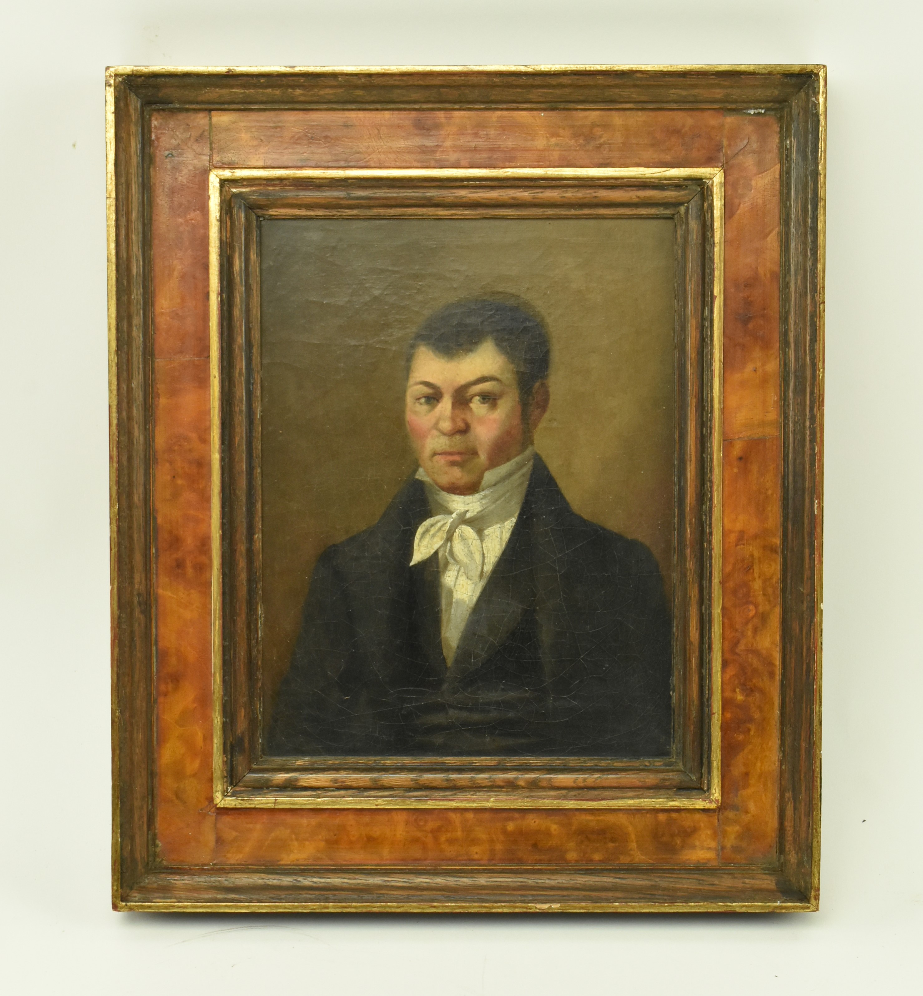ENGLISH SCHOOL - EARLY 19TH CENTURY OIL ON CANVAS PORTRAIT - Image 2 of 3