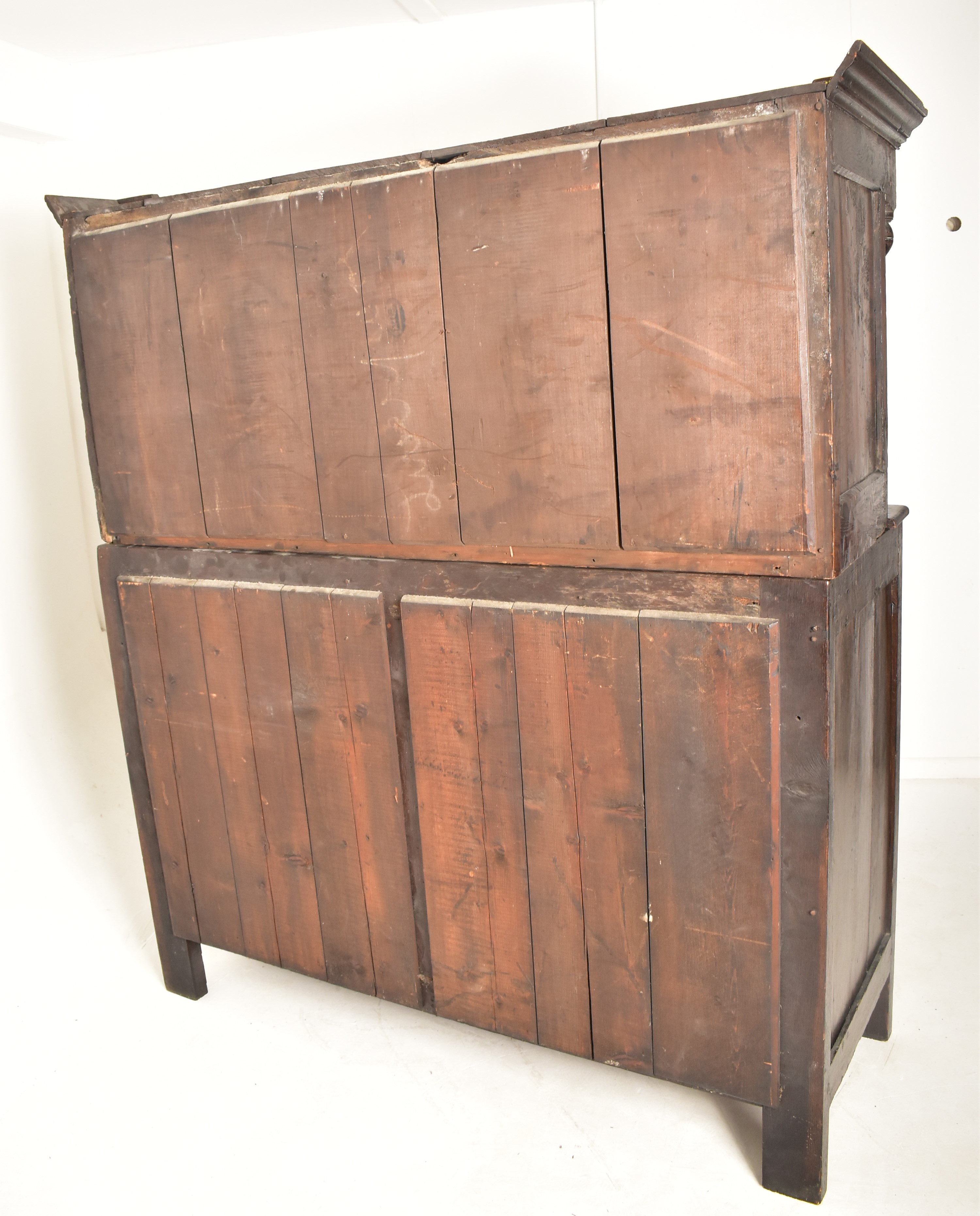 ENGLISH 17TH / 18TH CENTURY OAK COURT CUPBOARD - Image 9 of 9