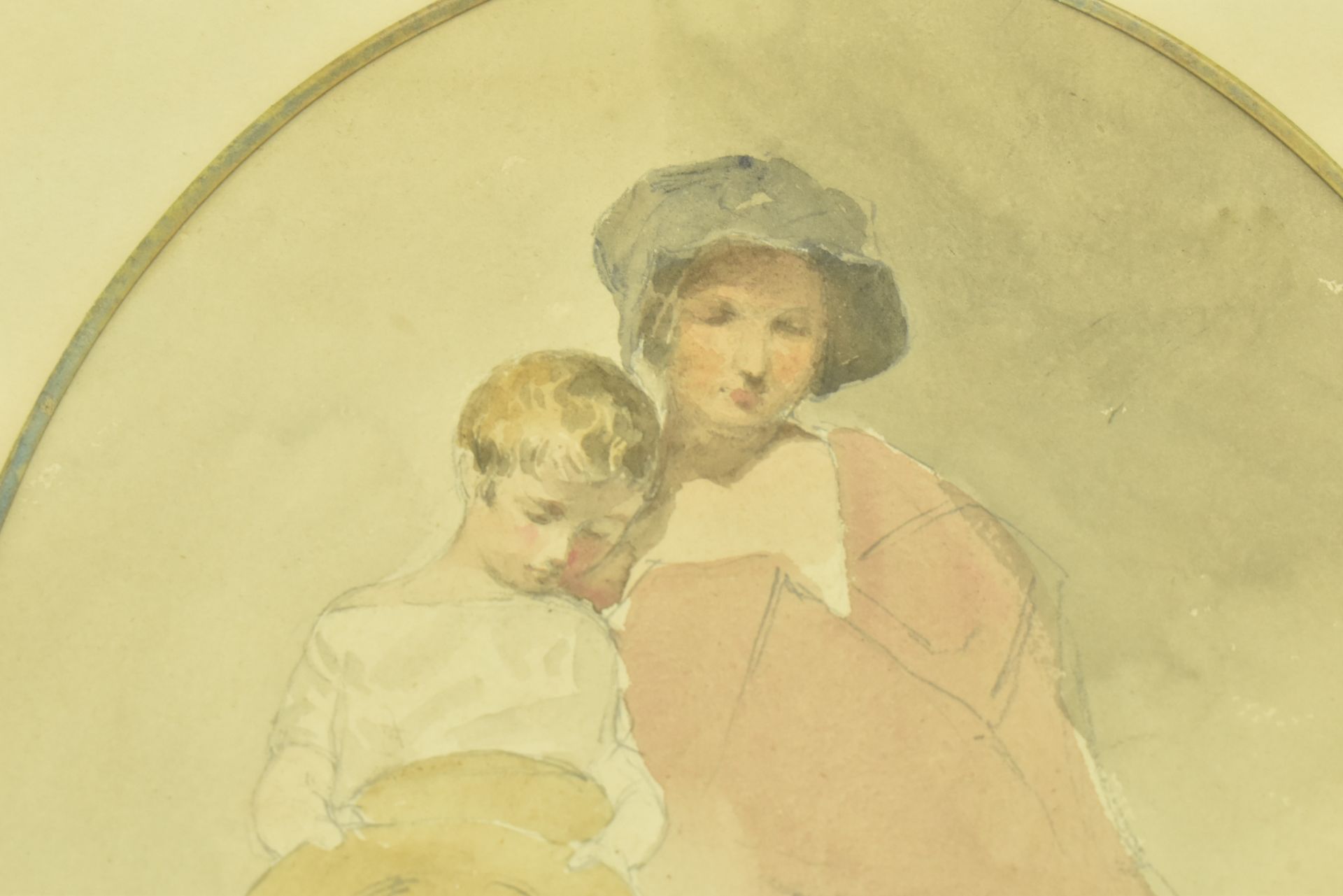 ATTR. CLARKSON STANFIELD - MOTHER & CHILD WATERCOLOUR - Image 3 of 4