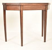 19TH CENTURY GEORGE IV MAHOGANY FOLD OVER TEA TABLE