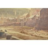 JAMES GREIG (SCOTTISH B.1861) - STAITHES WATERCOLOUR ON PAPER