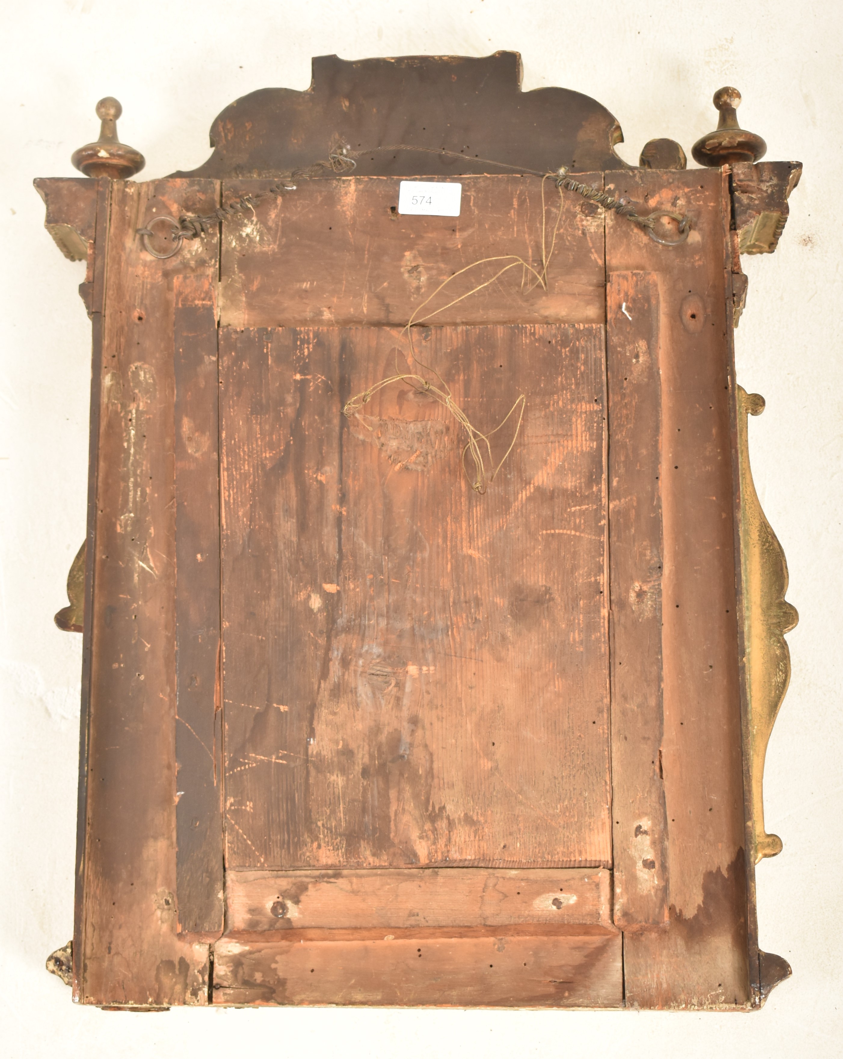 BELIEVED ITALIAN 18TH CENTURY GILT WOOD TABERNACLE MIRROR - Image 4 of 4