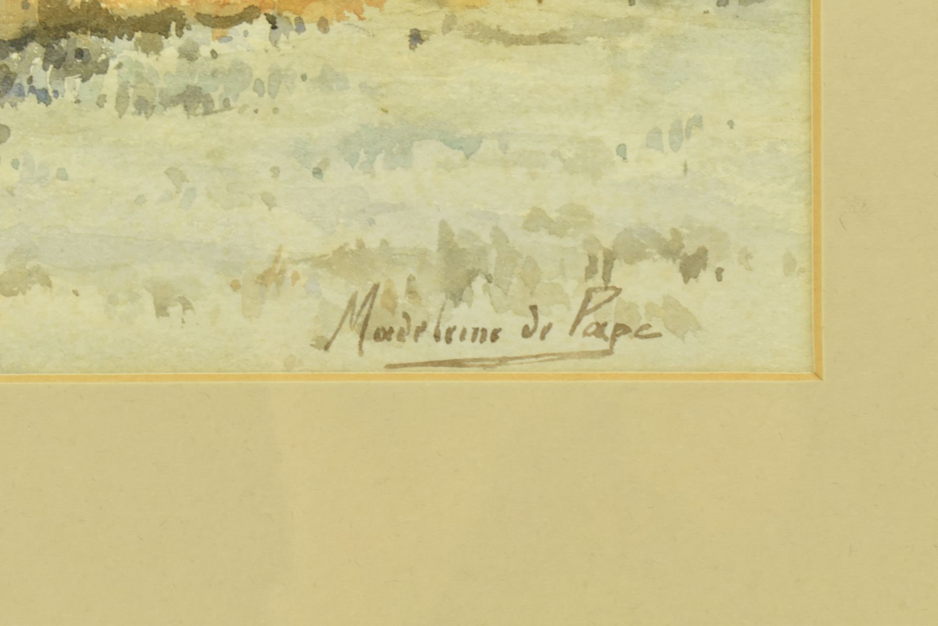 MADELEINE MARIE SOPHIE DE PAPE (B.1883) - PAIR OF WATERCOLOURS - Bild 6 aus 8