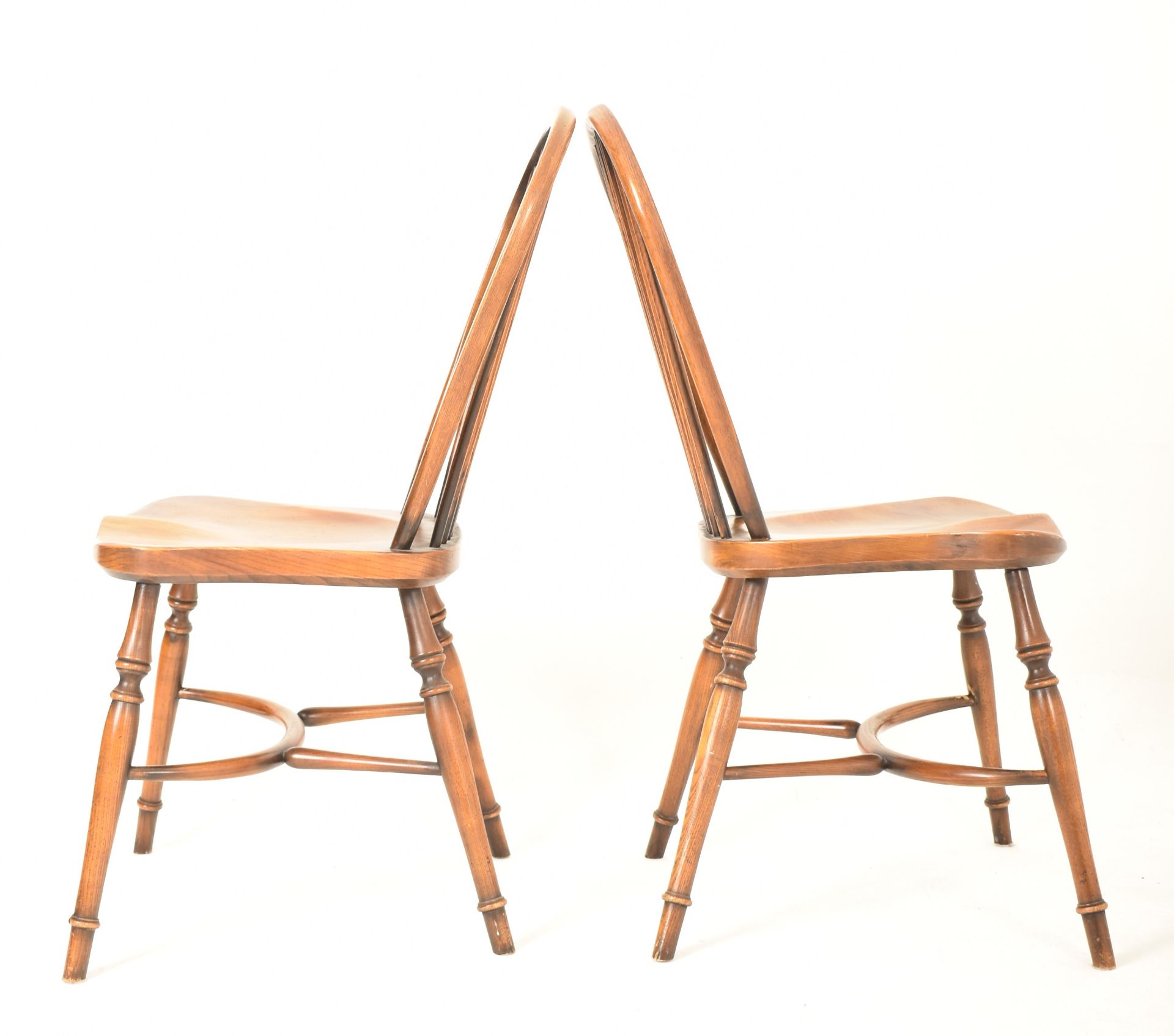 STEWART LINFORD FURNITURE - SIX WINDSOR STYLE STICK BACK CHAIRS - Image 6 of 8
