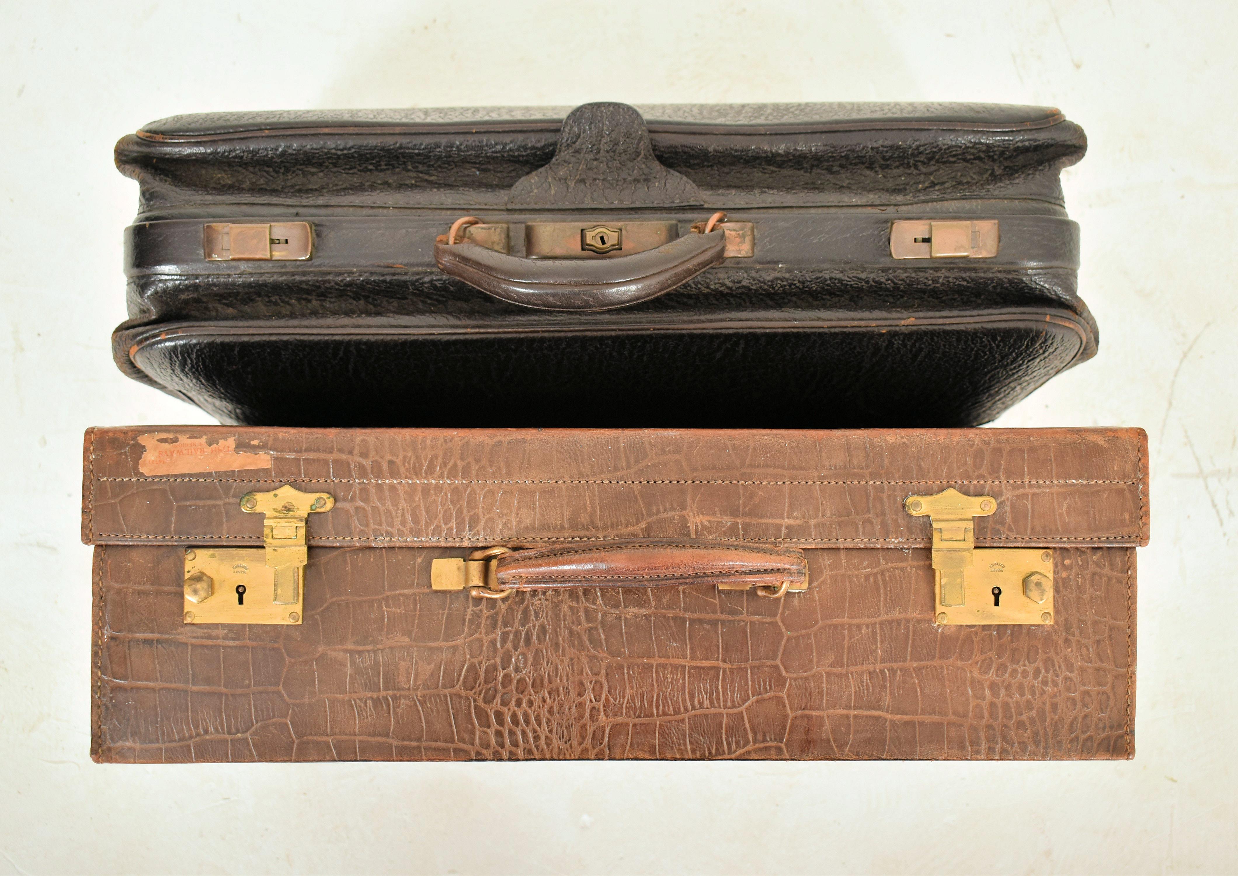 SELECTION OF VINTAGE 20TH CENTURY TRAVEL SUITCASES - Image 2 of 5