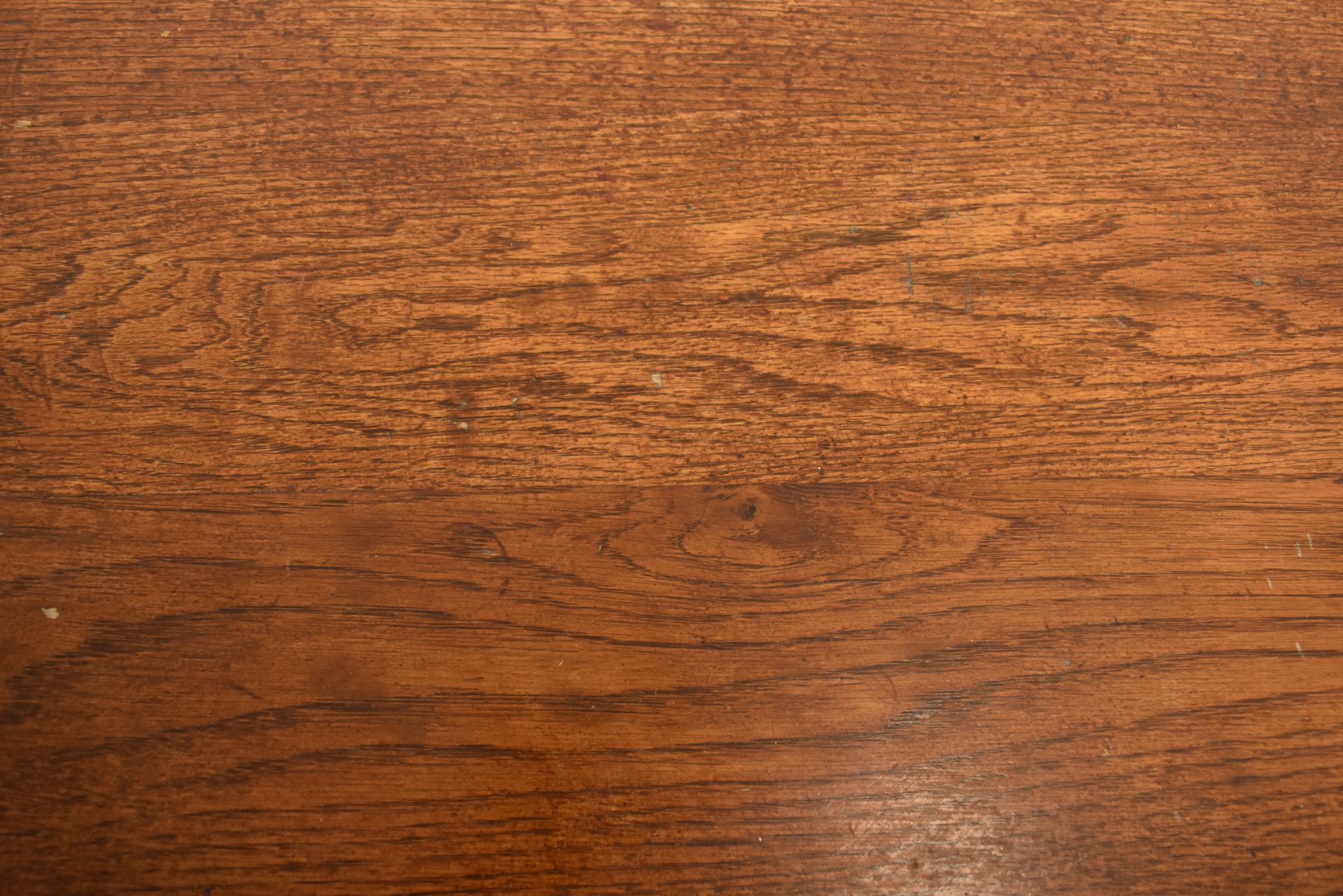 EARLY 20TH CENTURY ELM WOOD PLANK TOP REFECTORY TABLE - Image 6 of 6
