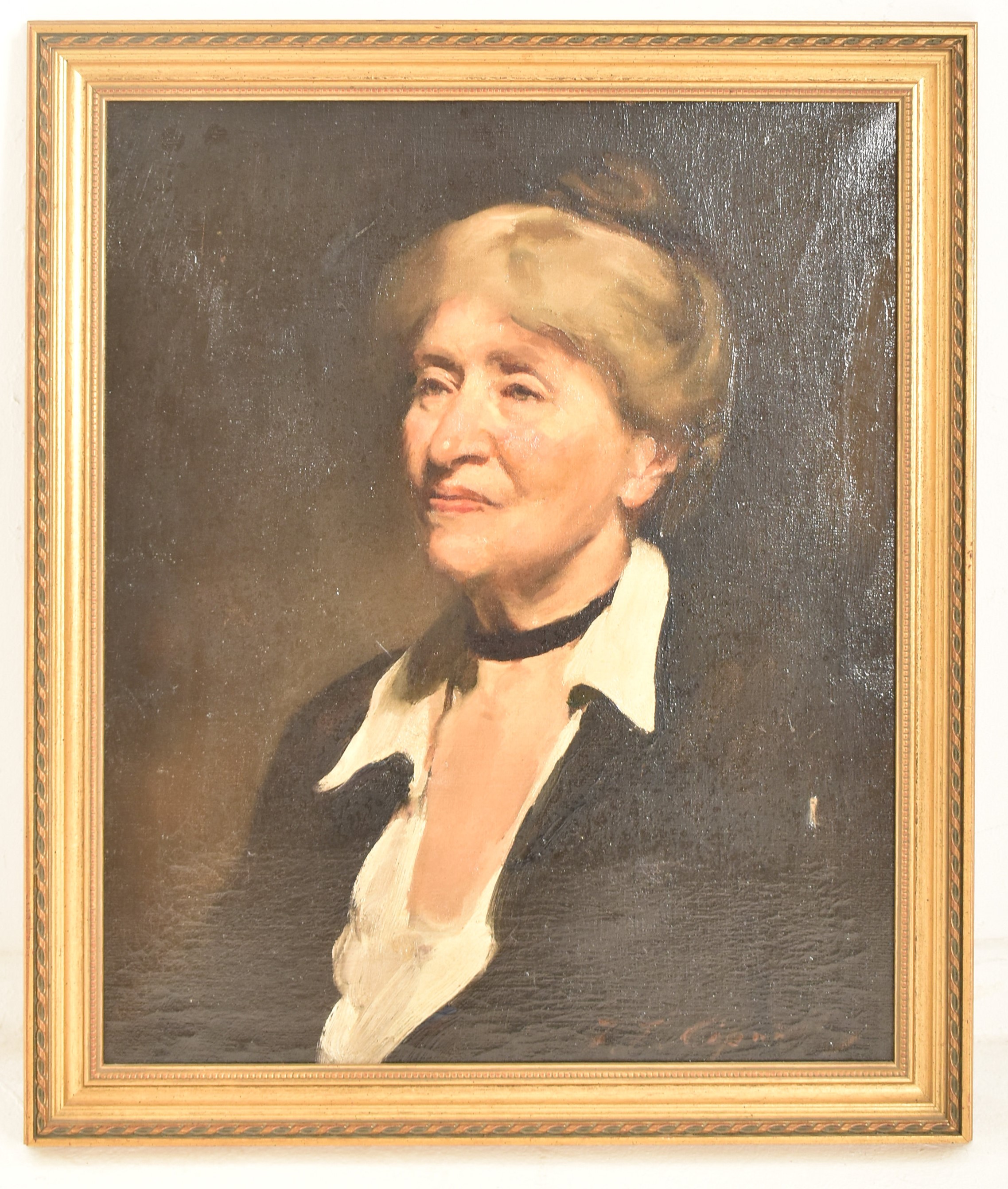 FRANK T. COPNALL (1870-1949) - PORTRAIT OF CHARLOTTE ILLINGWORTH - Image 2 of 5