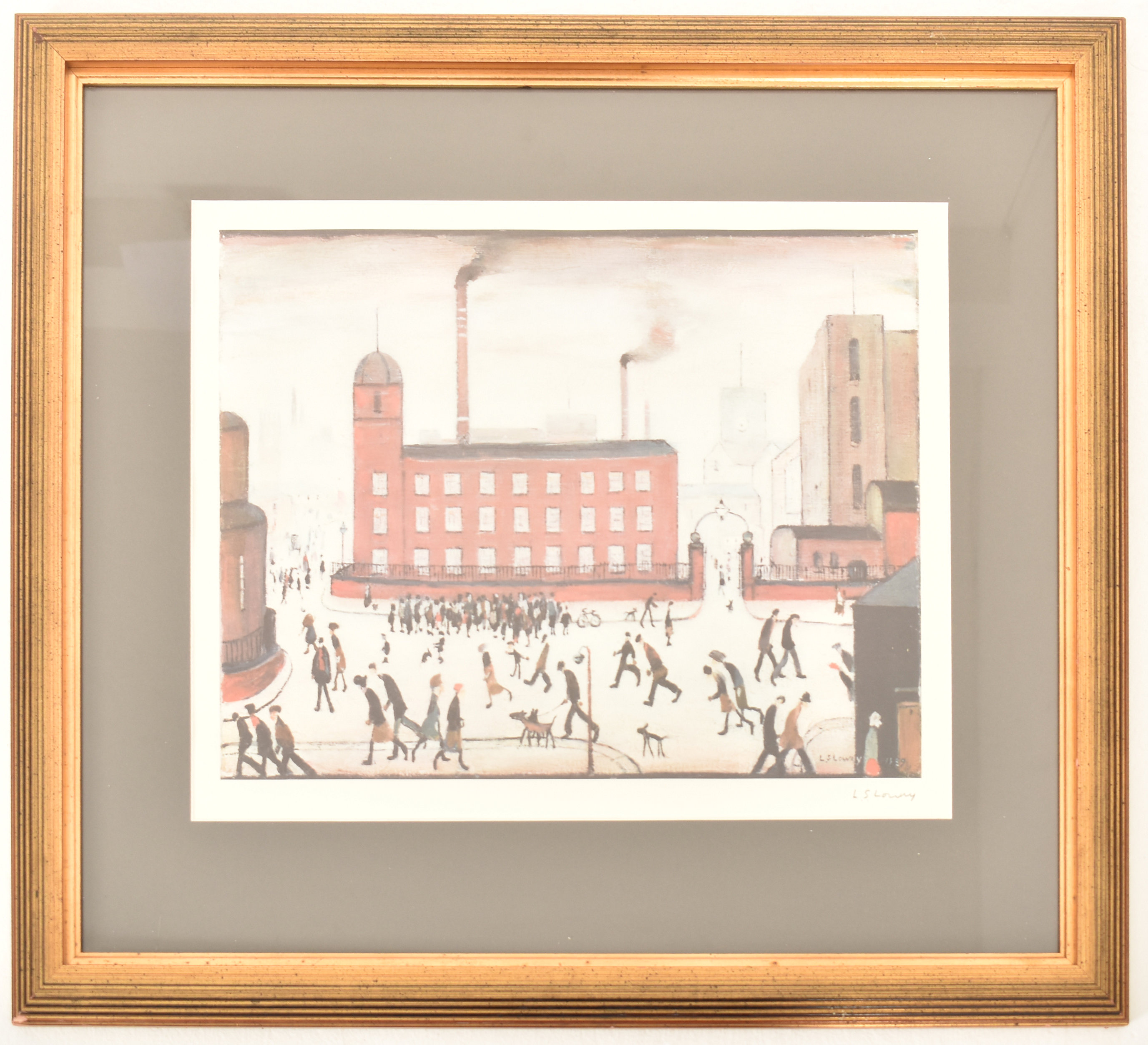 L S LOWRY - MILL SCENE - 1972 - SIGNED LIMITED EDITION PRINT - Image 2 of 6