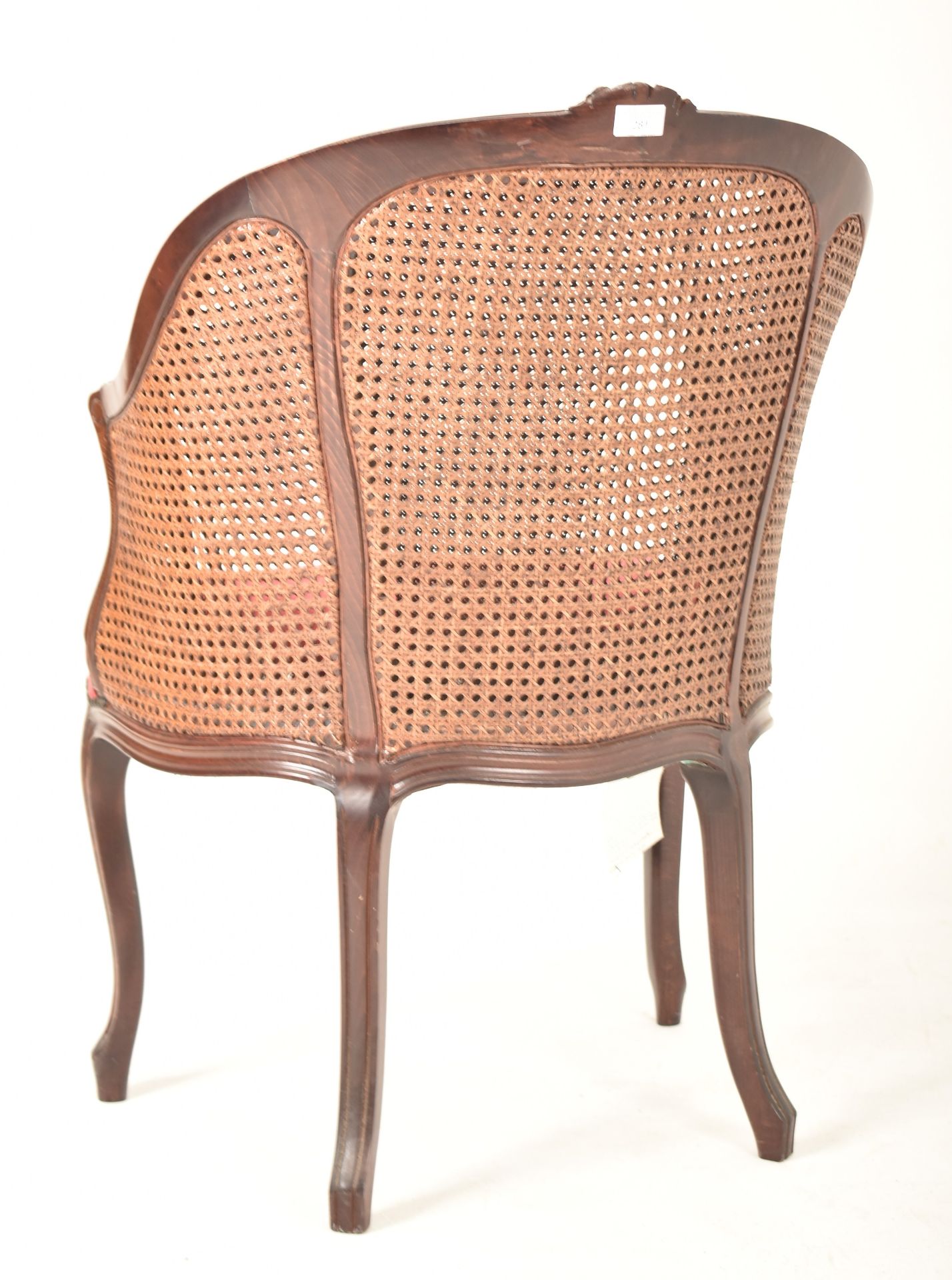 FRENCH LOUIS XV STYLE BEECH & DOUBLE CANE ARMCHAIR - Image 6 of 6