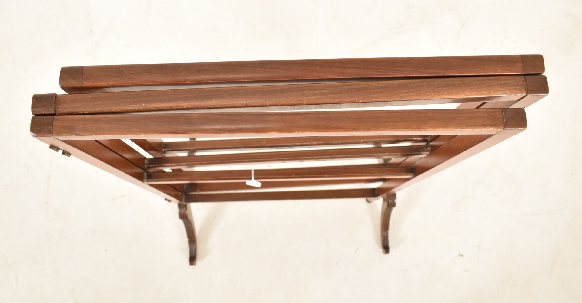 EDWARDIAN MAHOGANY CLOTHES HORSE IN THREE SECTIONS - Image 4 of 4