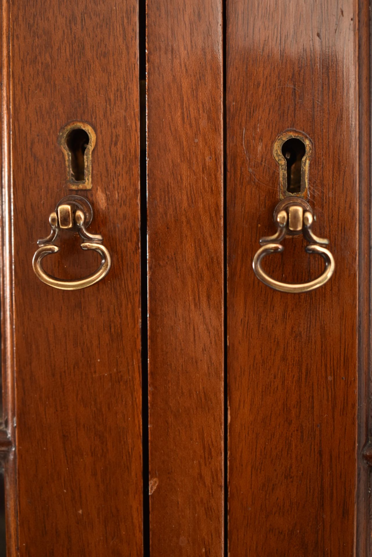 EDWARDIAN MAHOGANY ASTRAGAL GLAZED LIBRARY BOOKCASE - Image 4 of 7