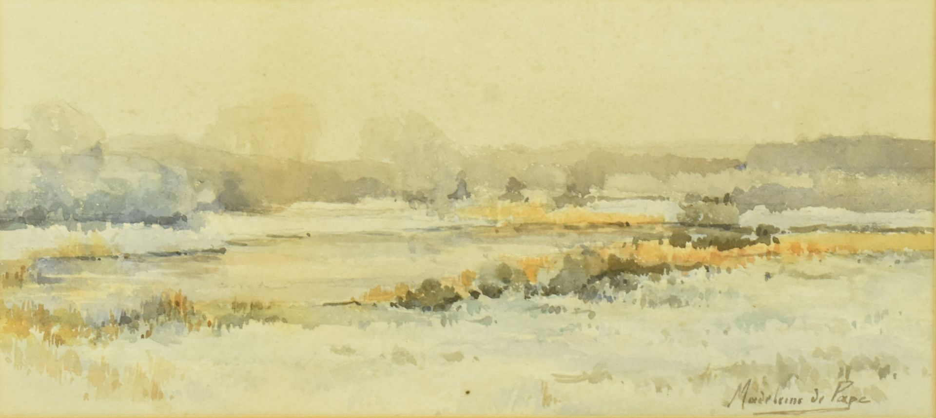 MADELEINE MARIE SOPHIE DE PAPE (B.1883) - PAIR OF WATERCOLOURS - Bild 2 aus 8