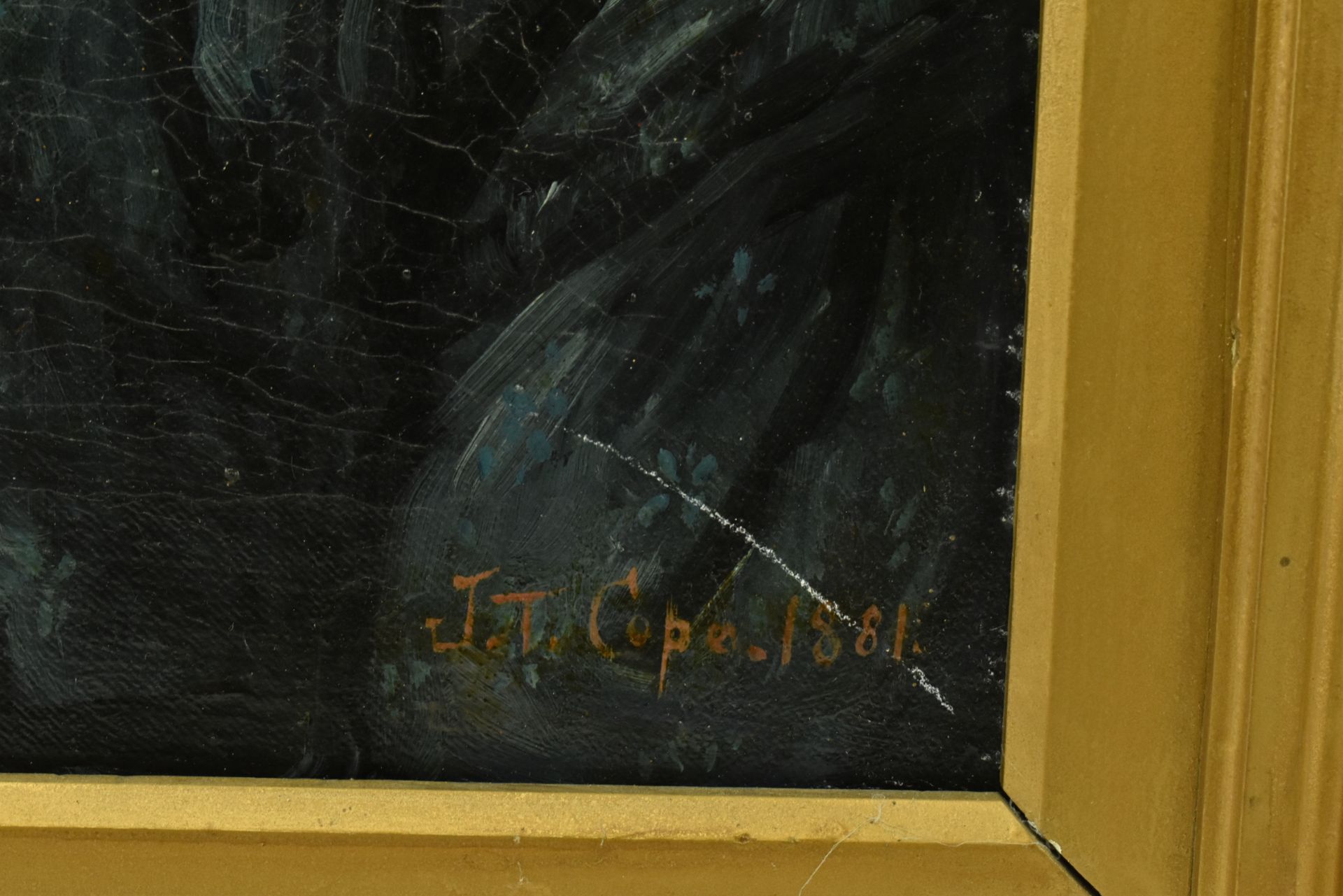 J. T. COPE - LATE 19TH CENTURY VICTORIAN OIL ON CANVAS PORTRAIT - Bild 3 aus 5