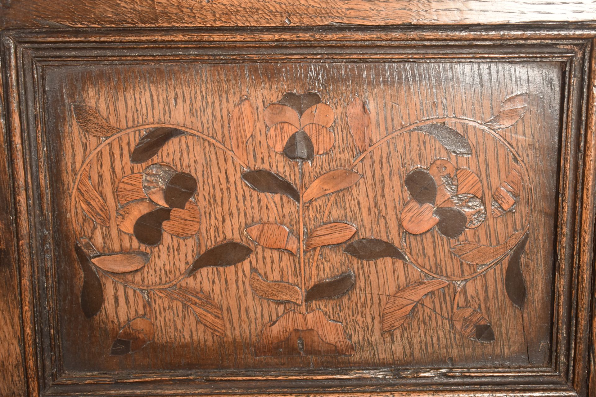 ELIZABETHAN STYLE 19TH CENTURY CARVED OAK COURT CUPBOARD - Image 3 of 7