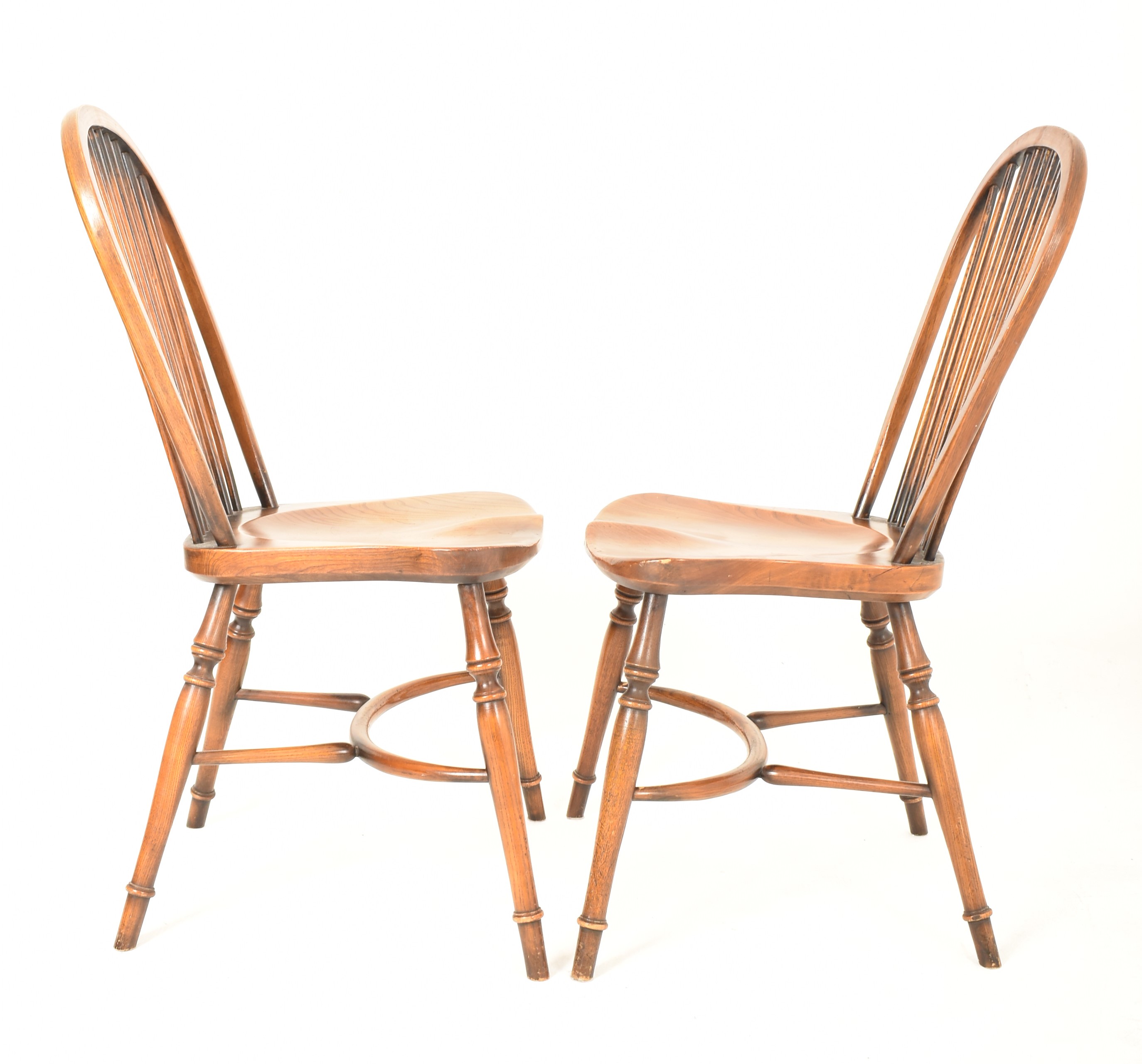 STEWART LINFORD FURNITURE - SIX WINDSOR STYLE STICK BACK CHAIRS - Image 4 of 8