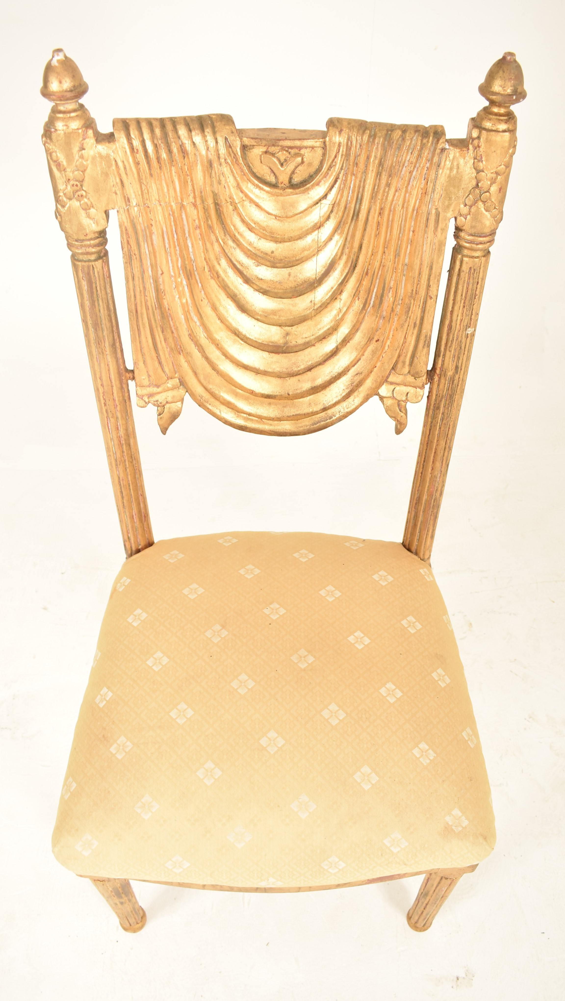 FRENCH 20TH CENTURY GILTWOOD DECORATIVE SIDE CHAIR - Image 3 of 6